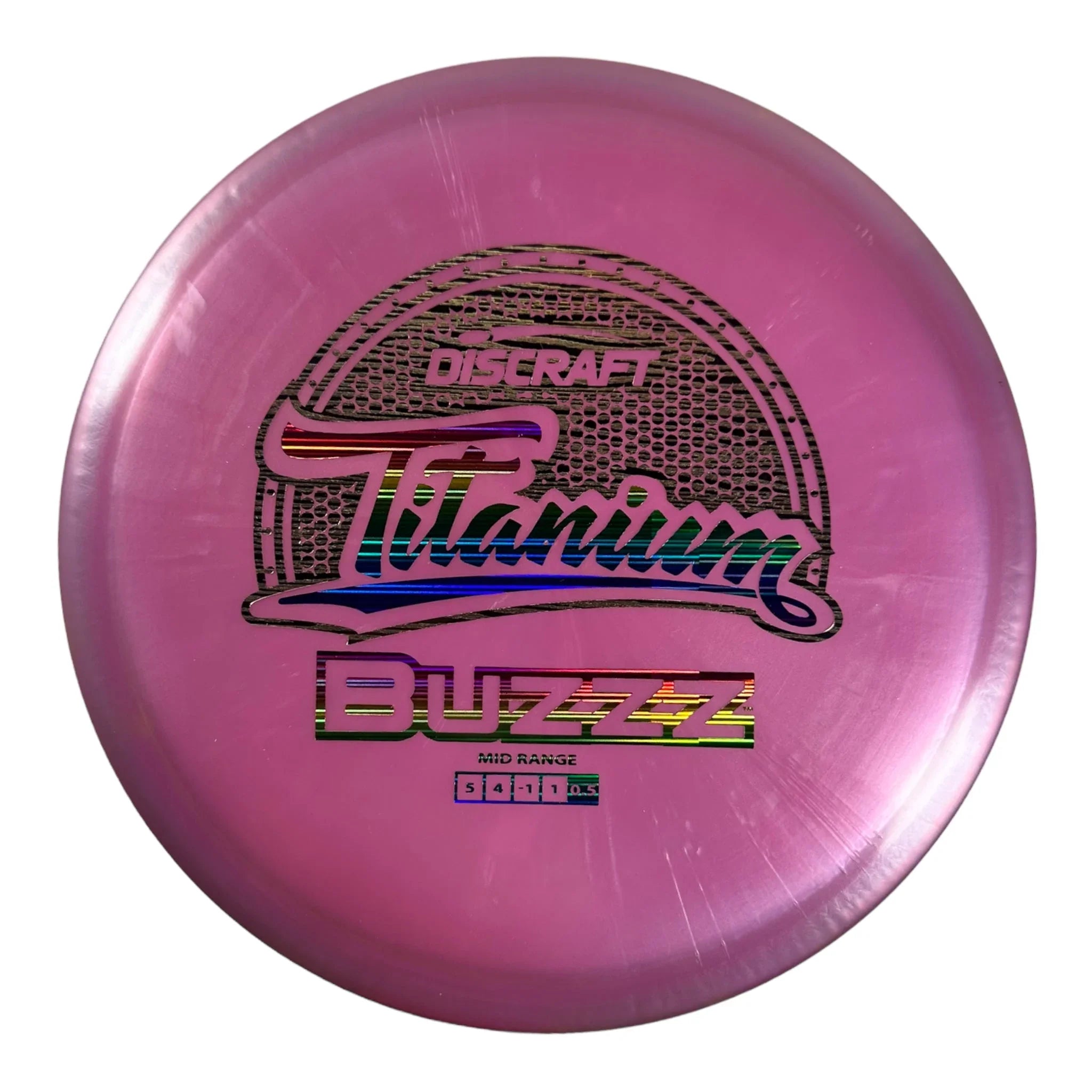 Discraft Buzzz | Titanium | Pink/Rainbow 177g Disc Golf