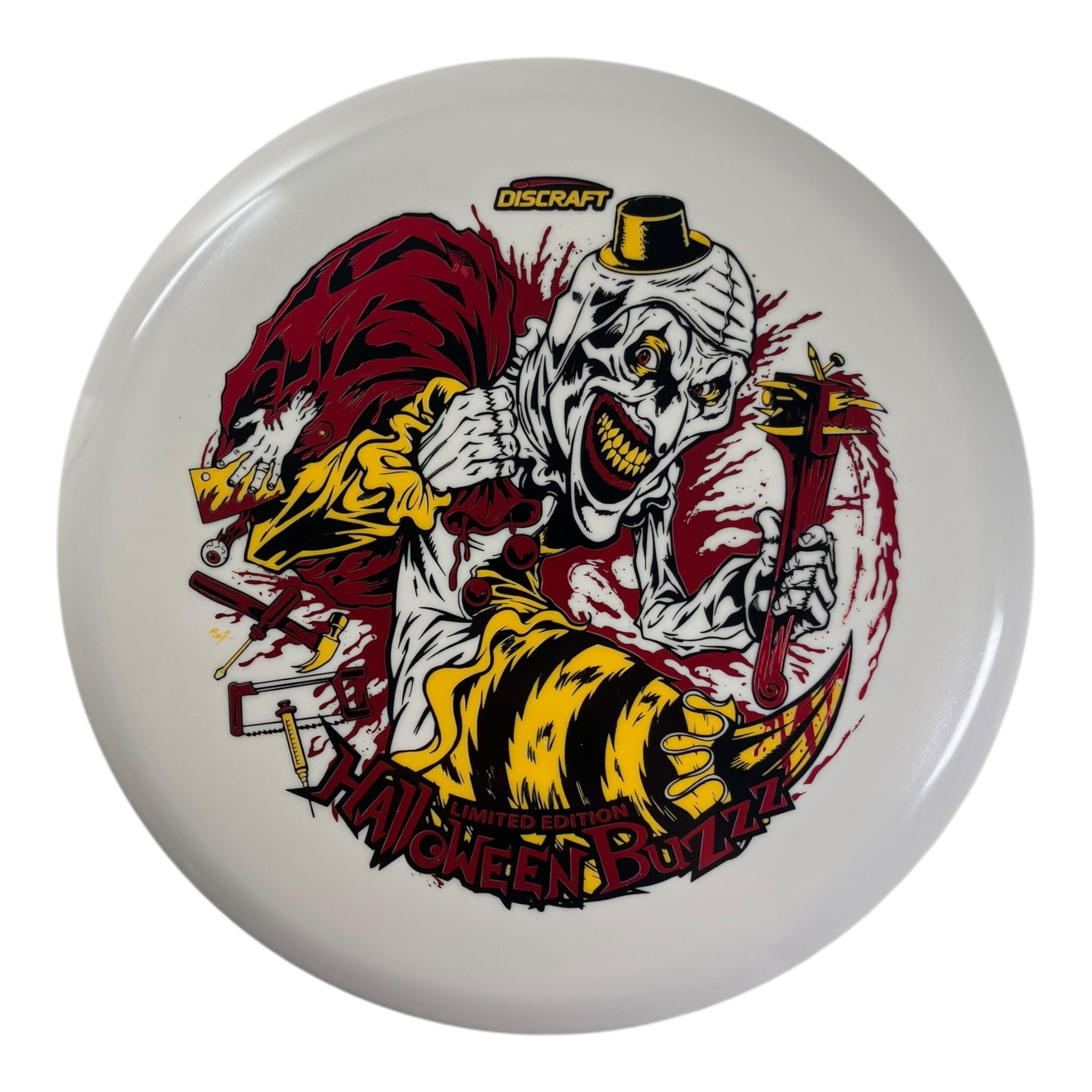 Discraft Buzzz | Tri-Foil Glo | Halloween/Yellow 2025 180g Disc Golf