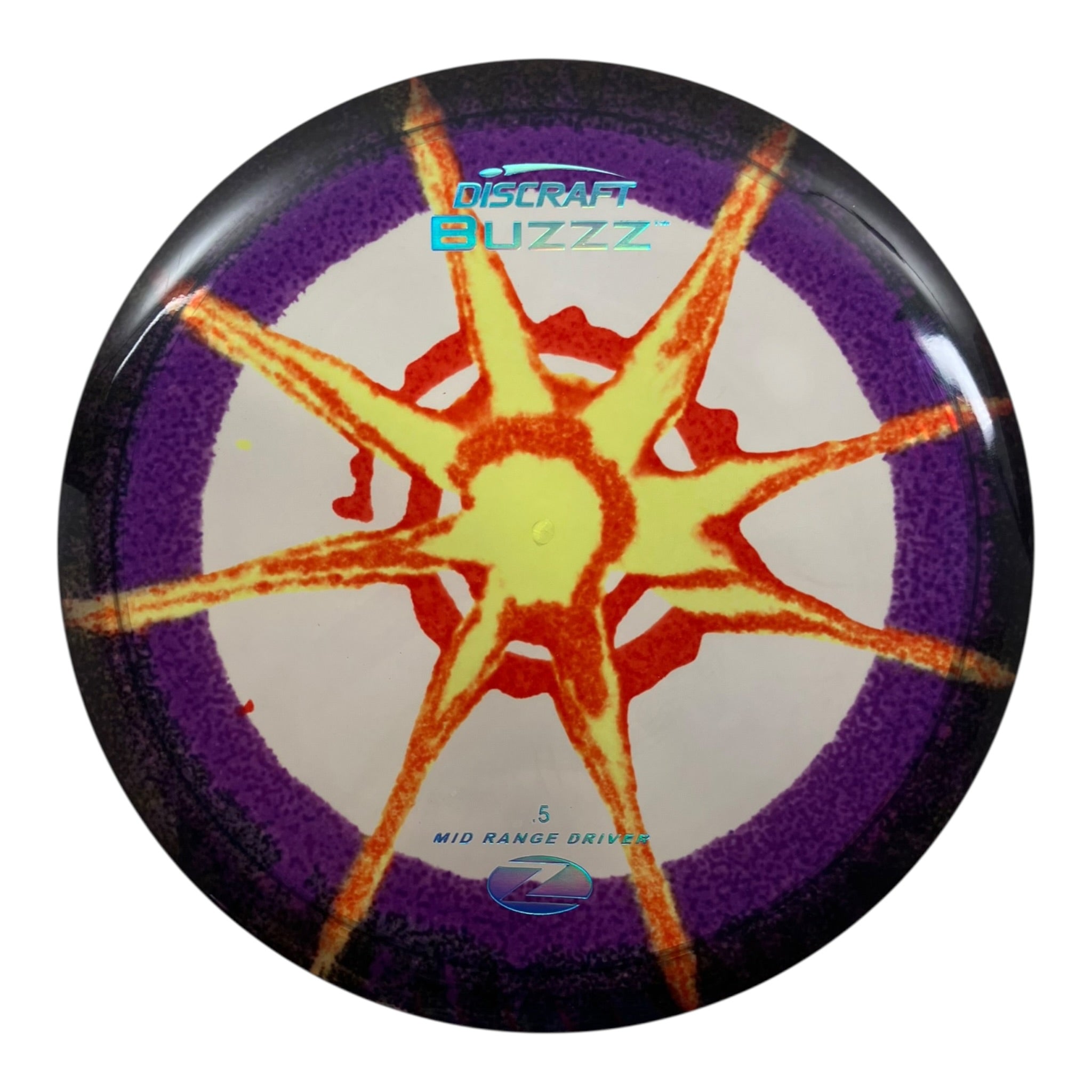 Discraft Buzzz | Z Line Fly Dye | Purple/Red/Holo 177g Disc Golf