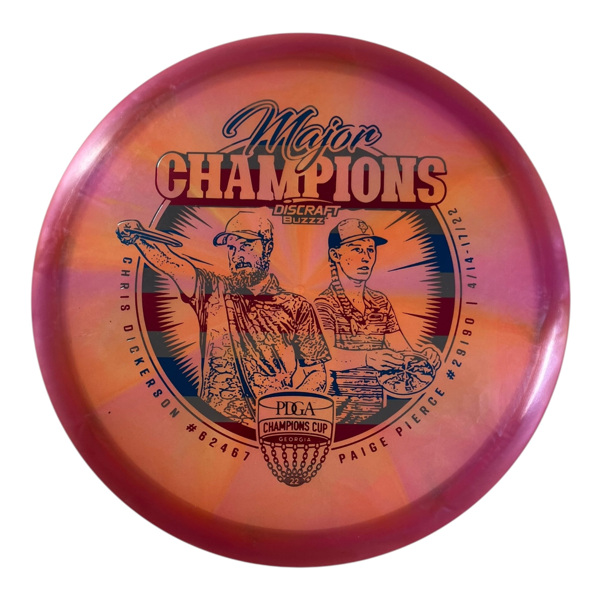 Discraft Buzzz | Z Swirl | Pink/Stripes 176g Disc Golf