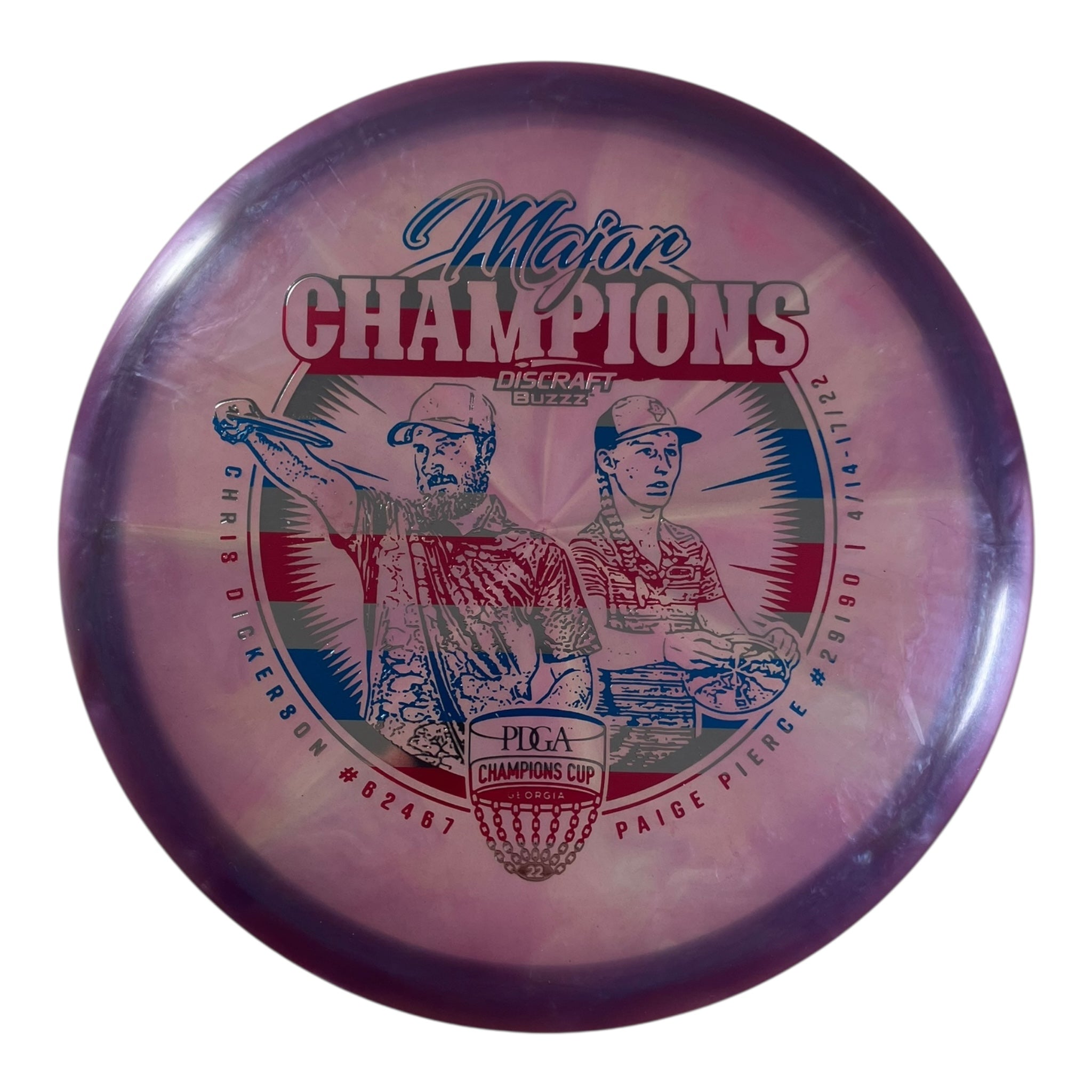 Discraft Buzzz | Z Swirl | Purple/USA 177g Disc Golf