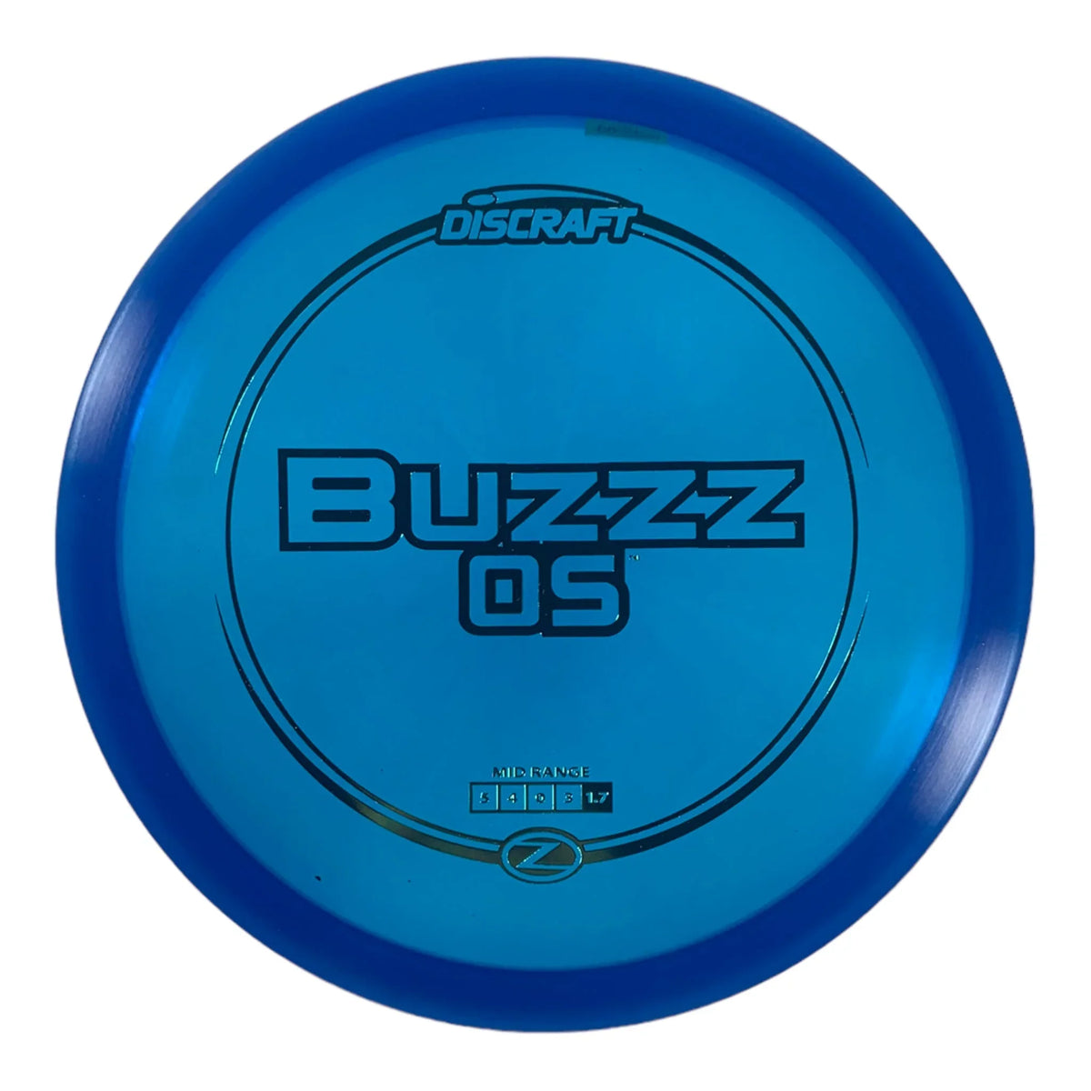 Discraft Buzzz OS | Z Line | Blue/Green 177g Disc Golf