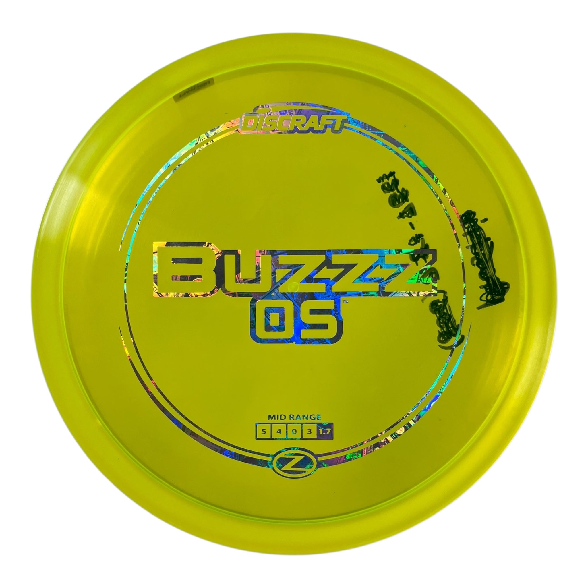 Discraft Buzzz OS - Used Excellent | Z Line | Yellow/Money 180g Disc Golf