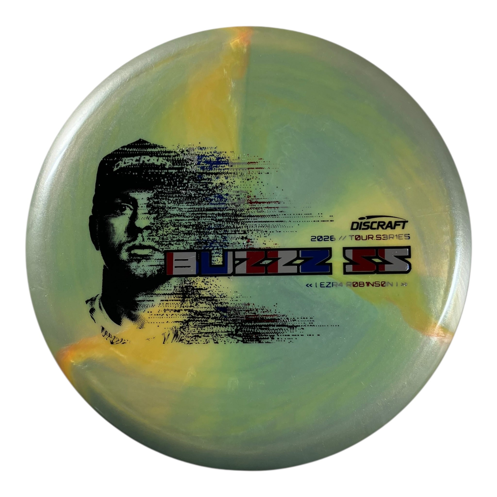 Discraft Buzzz SS | Titanium Big Z | Green/USA 173g (Ezra Robinson 2026 Tour Series) Disc Golf