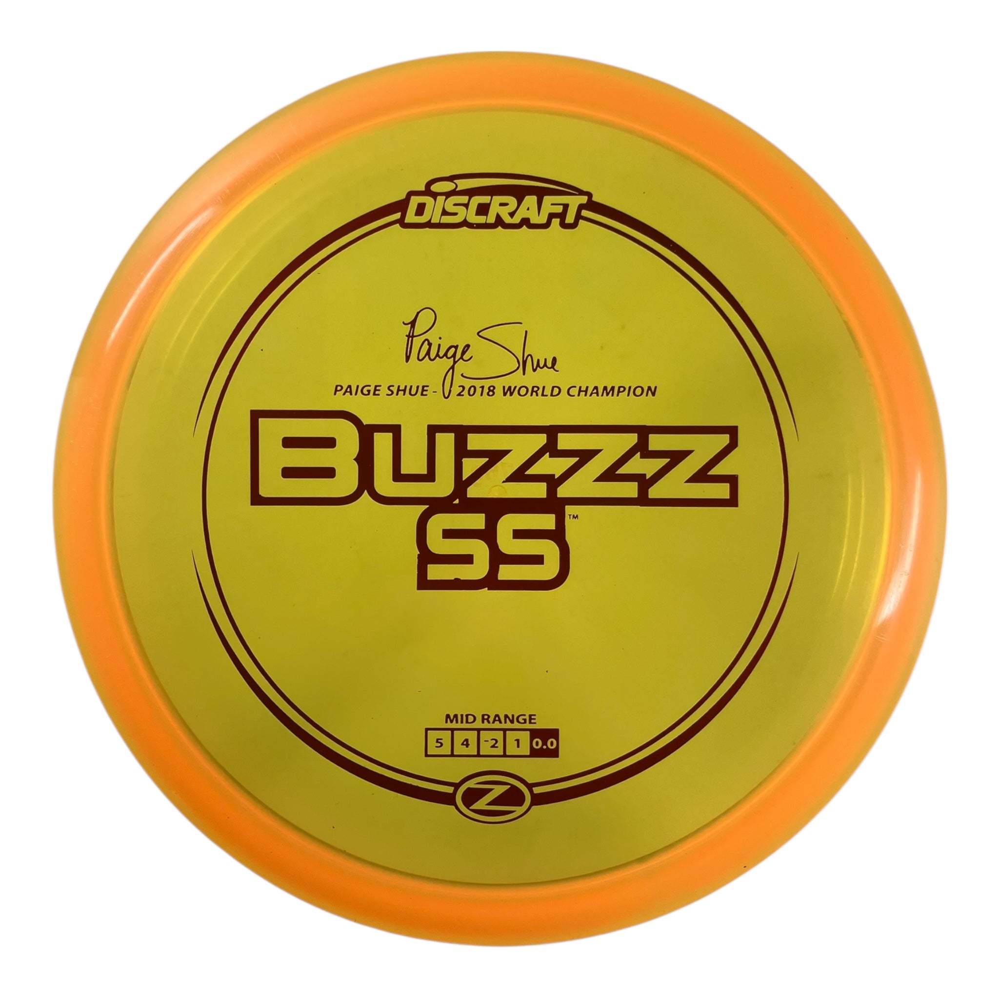 Discraft Buzzz SS | Z Line | Orange/Red 176g (Paige Shue) Disc Golf