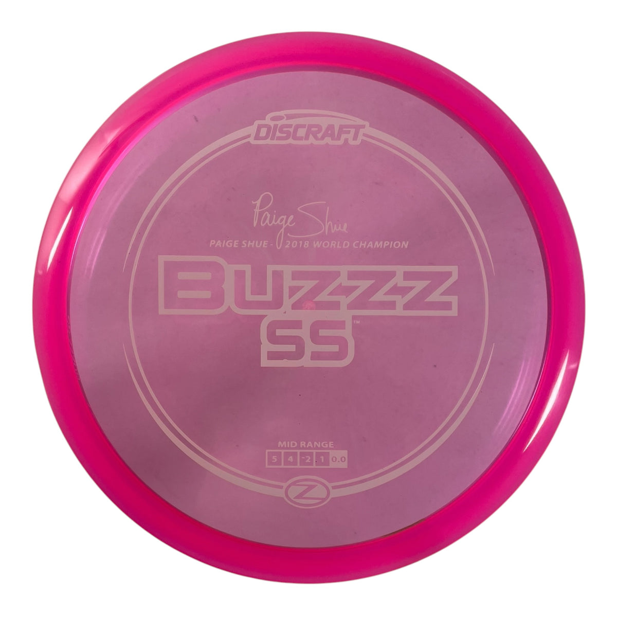 Discraft Buzzz SS | Z Line | Pink/White 175g (Paige Shue) Disc Golf