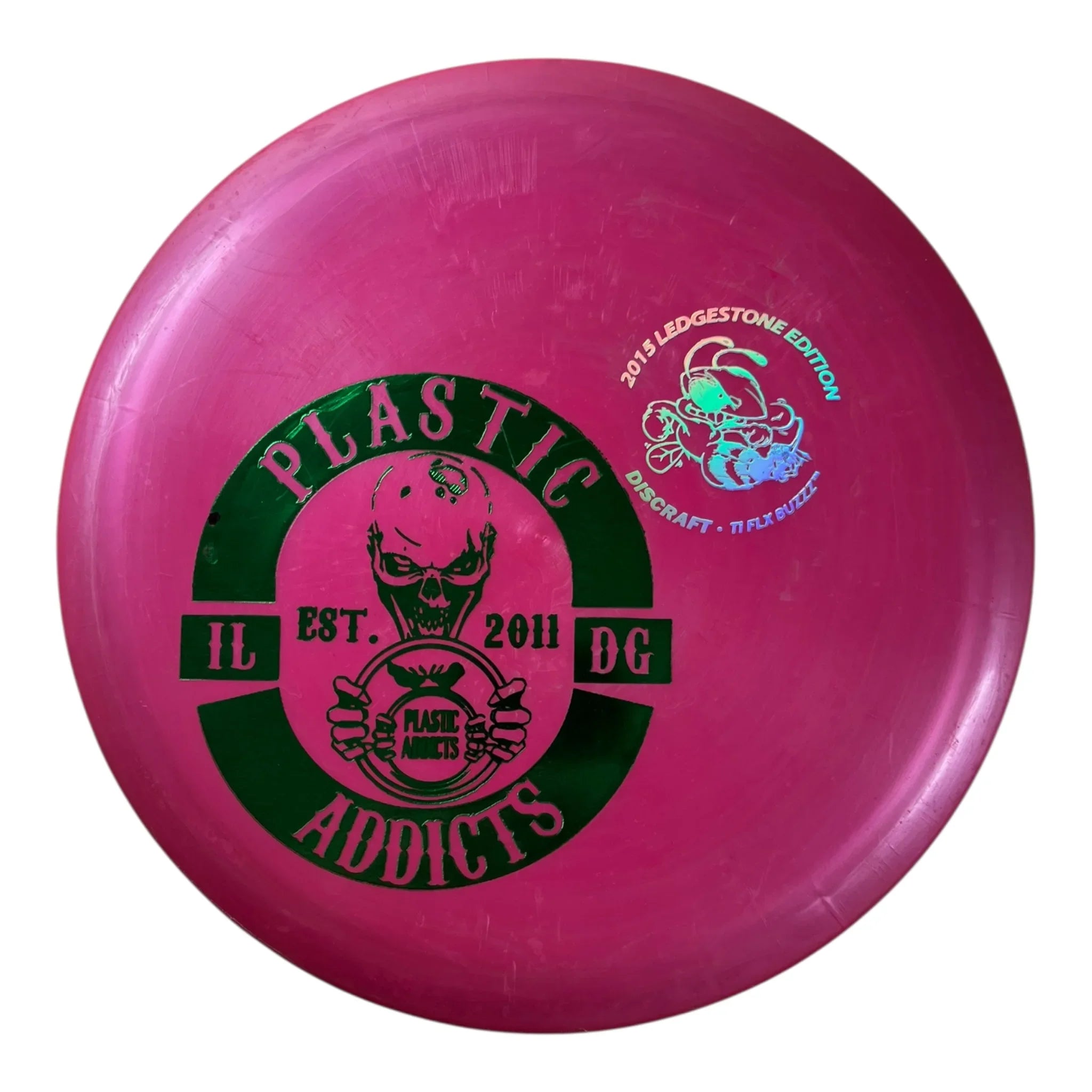 Discraft Buzzz - Used Good | Titanium FLX | Pink/Holo 180g (Ledgestone 2015) Disc Golf