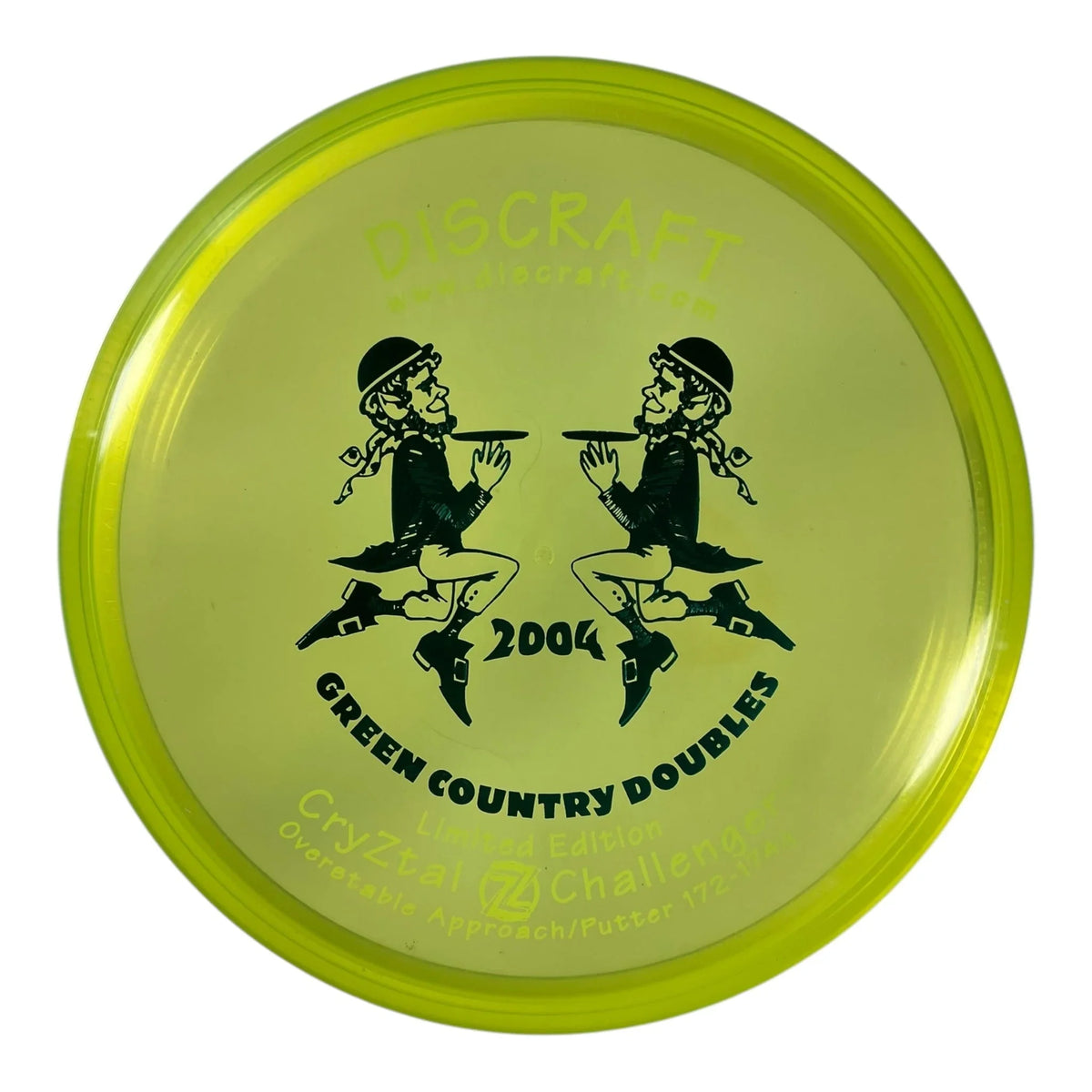 Discraft Challenger | CryZtal Z | Yellow/Green 174g (2004) Disc Golf