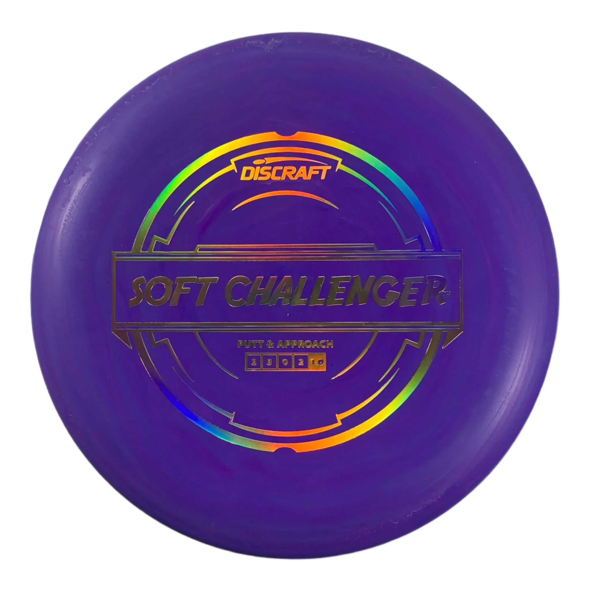 Discraft Challenger | Putter Line Soft | Purple/Gold Holo 174g Disc Golf