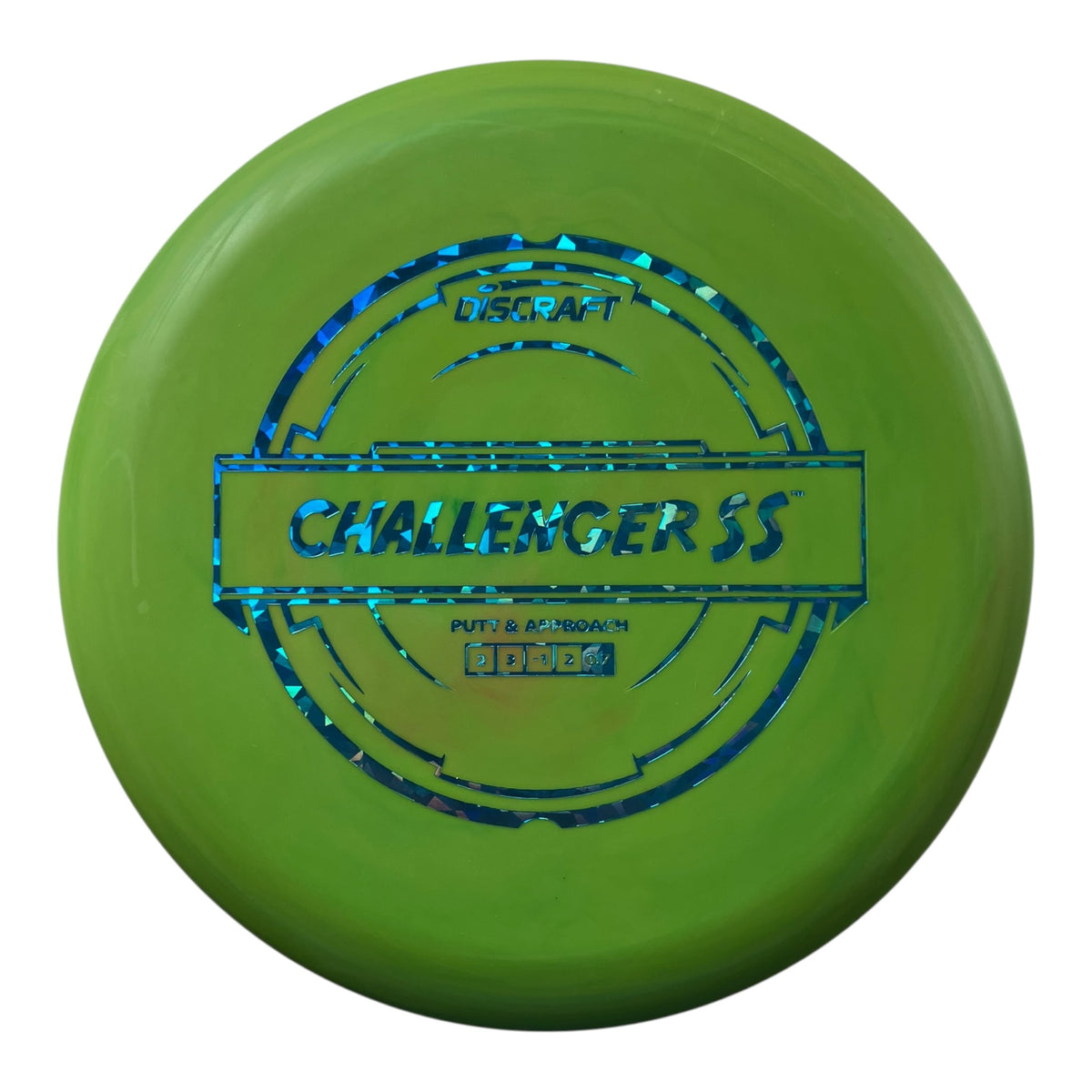 Discraft Challenger SS | Putter Line | Green/Blue 173g Disc Golf