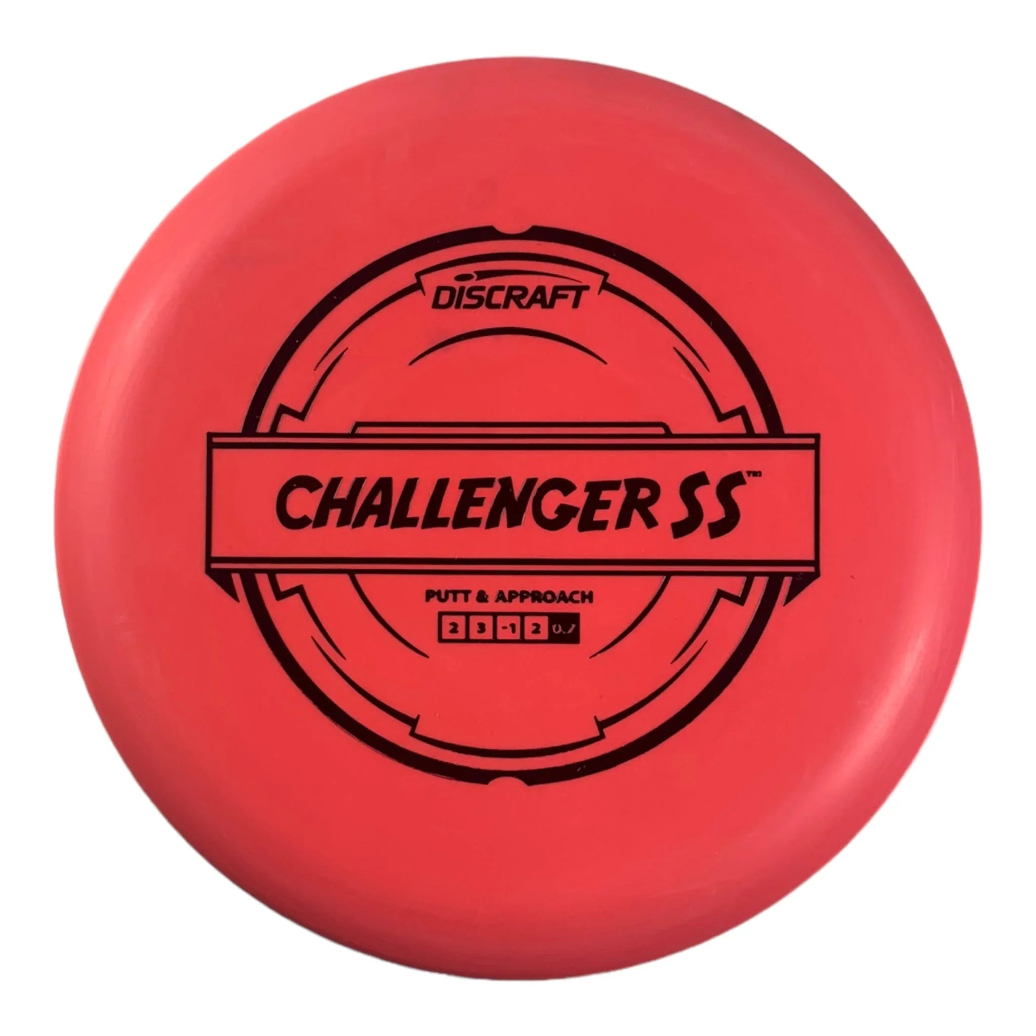 Discraft Challenger SS | Putter Line | Pink/Black 174g Disc Golf