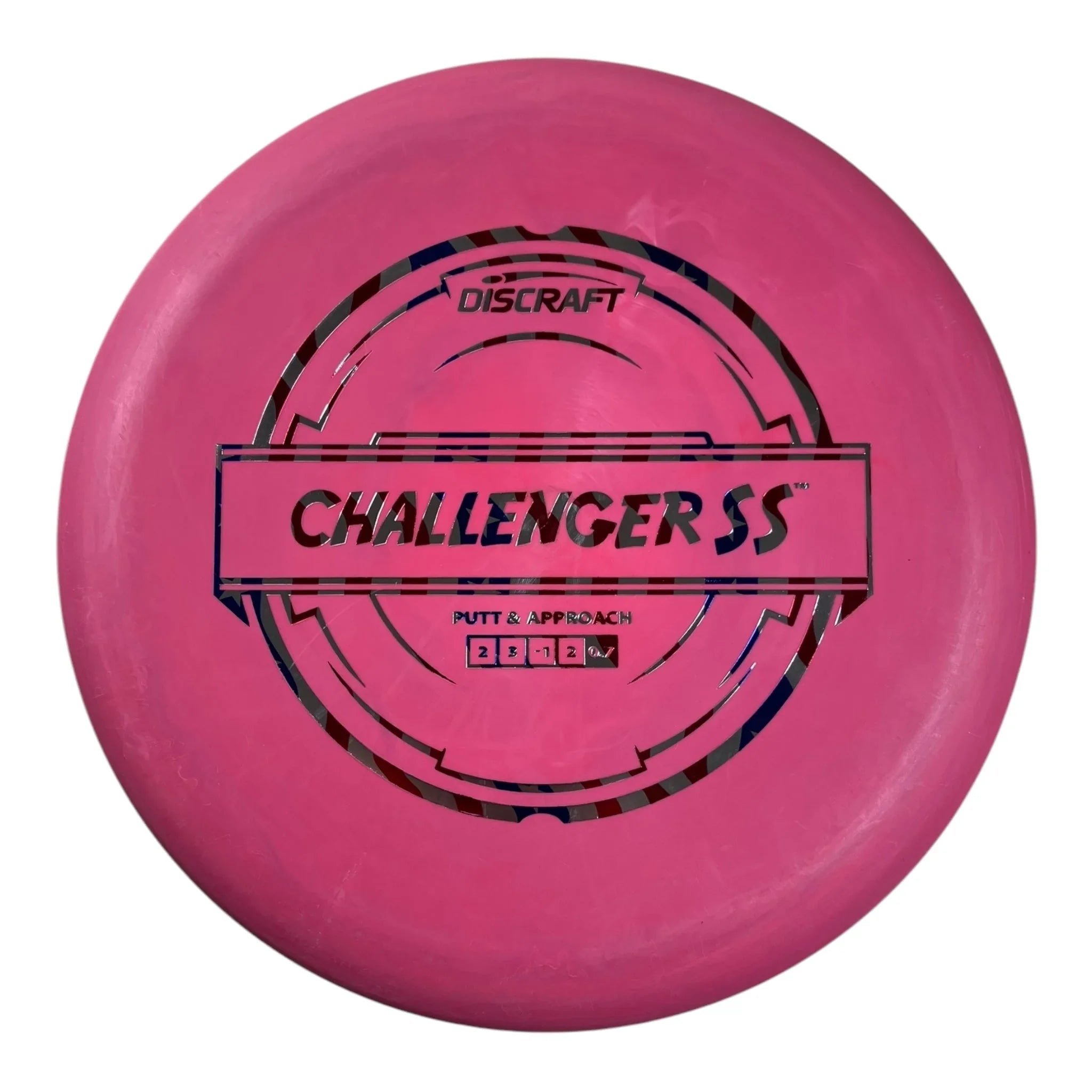 Discraft Challenger SS | Putter Line | Pink/USA 174g Disc Golf