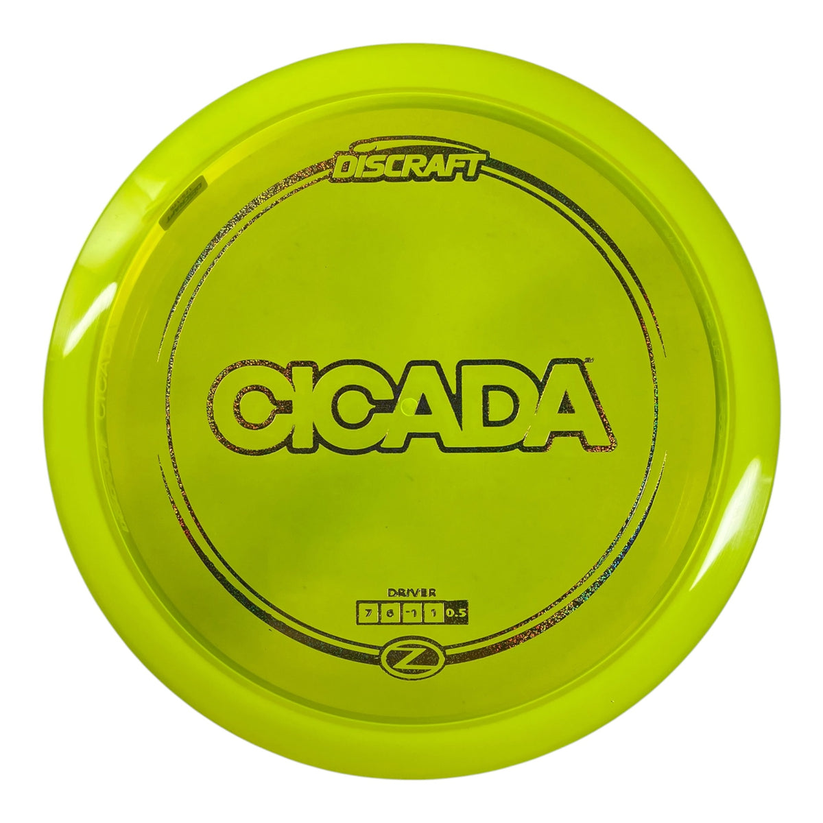 Discraft Cicada | Z Line | Yellow/Sparkle 175g Disc Golf