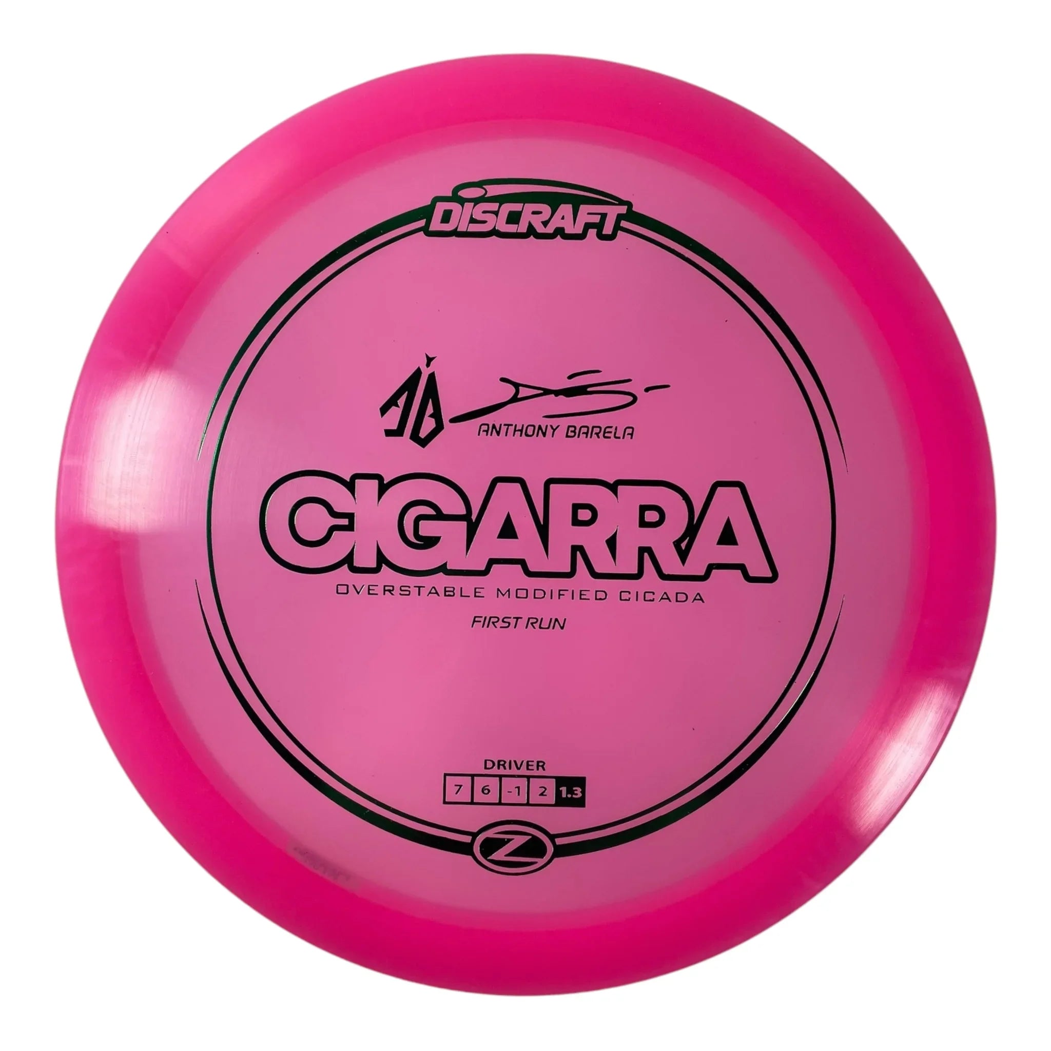 Discraft Cigarra | Z Line | Pink/Green 172-173g (First Run) Disc Golf