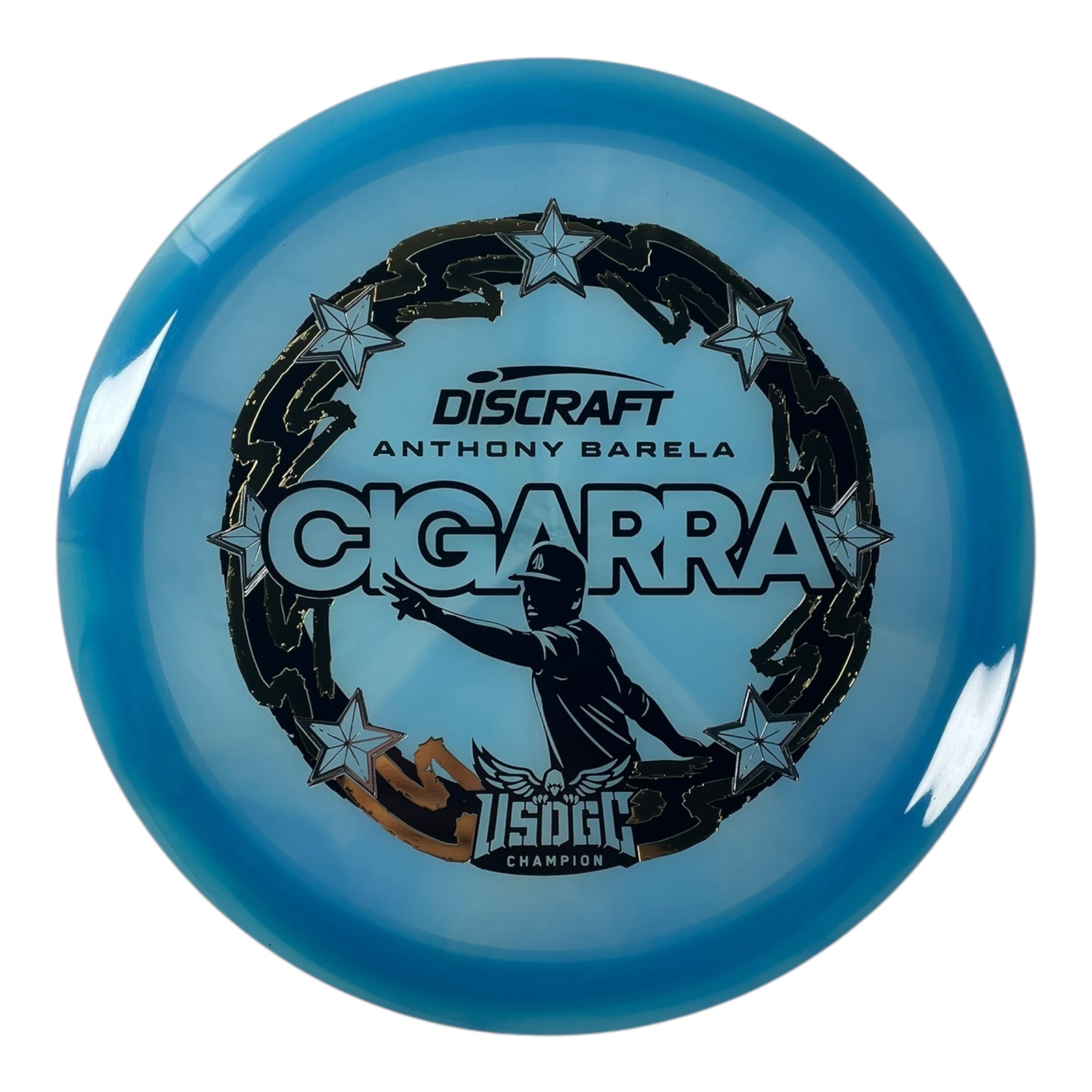 Discraft Cigarra | Z Swirl | Blue/Black/Gold 174g (Anthony Barela USDGC) Disc Golf