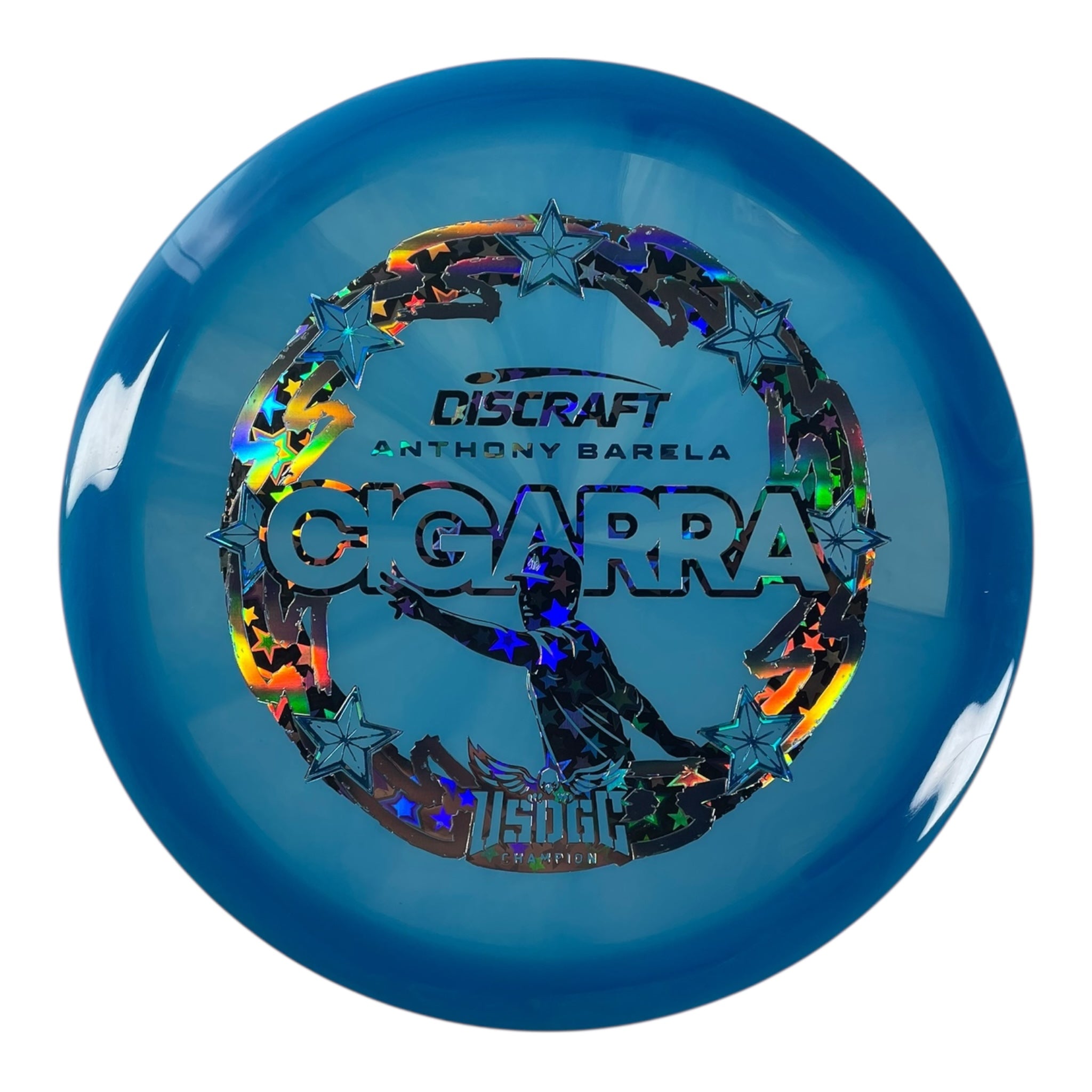 Discraft Cigarra | Z Swirl | Blue/Stars/Blue 172g (Anthony Barela USDGC) Disc Golf