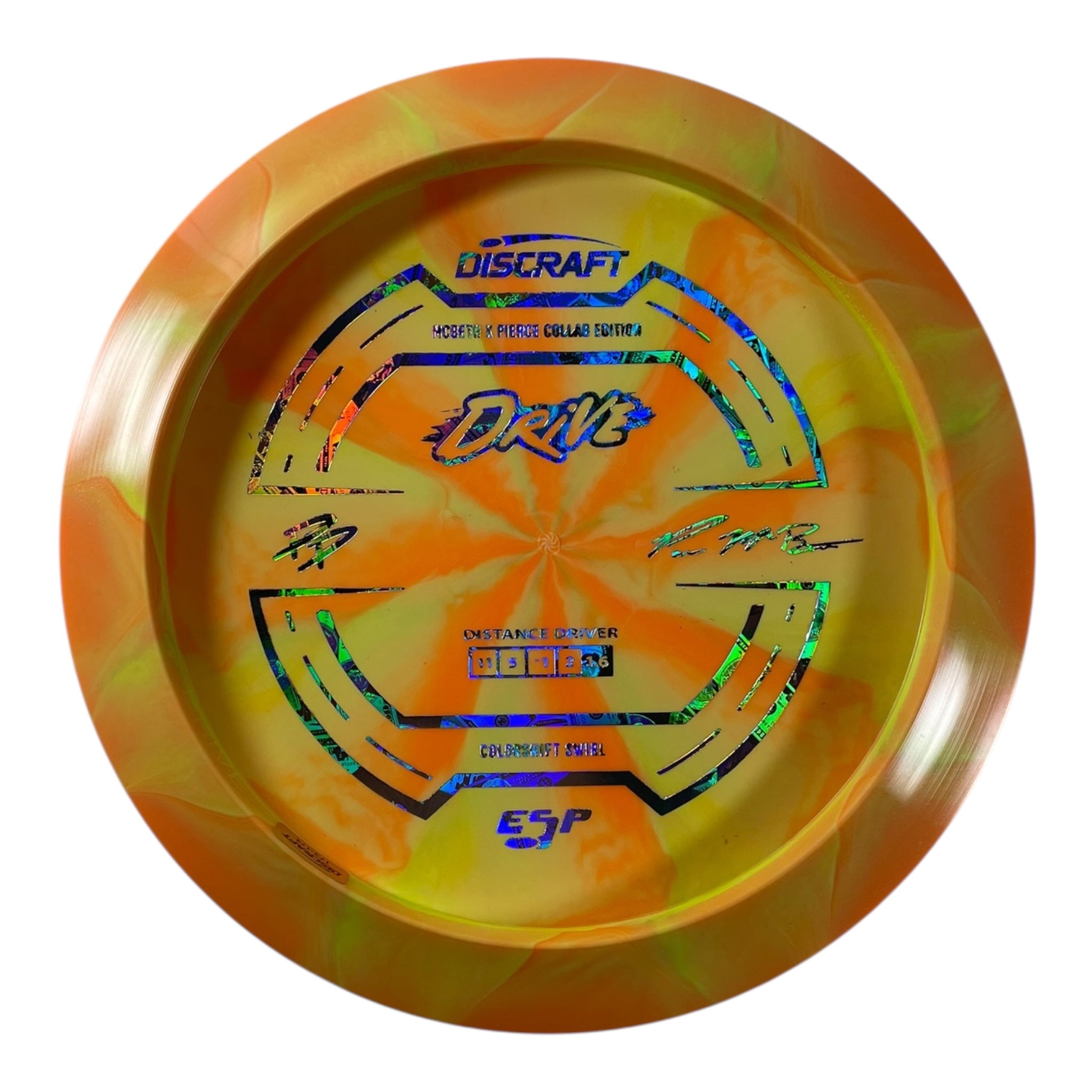 Discraft Drive | Colorshift Swirl ESP | Orange/Money 174g (Paige Pierce / Paul McBeth) Disc Golf