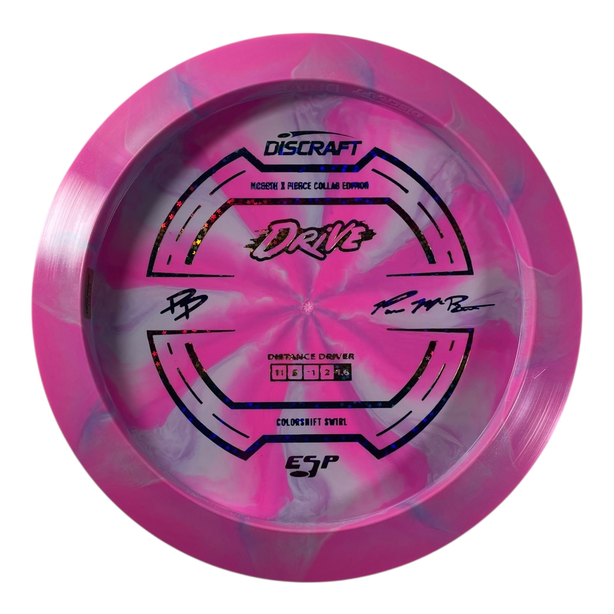 Discraft Drive | Colorshift Swirl ESP | Pink/Rainbow 174g (Paige Pierce / Paul McBeth) Disc Golf