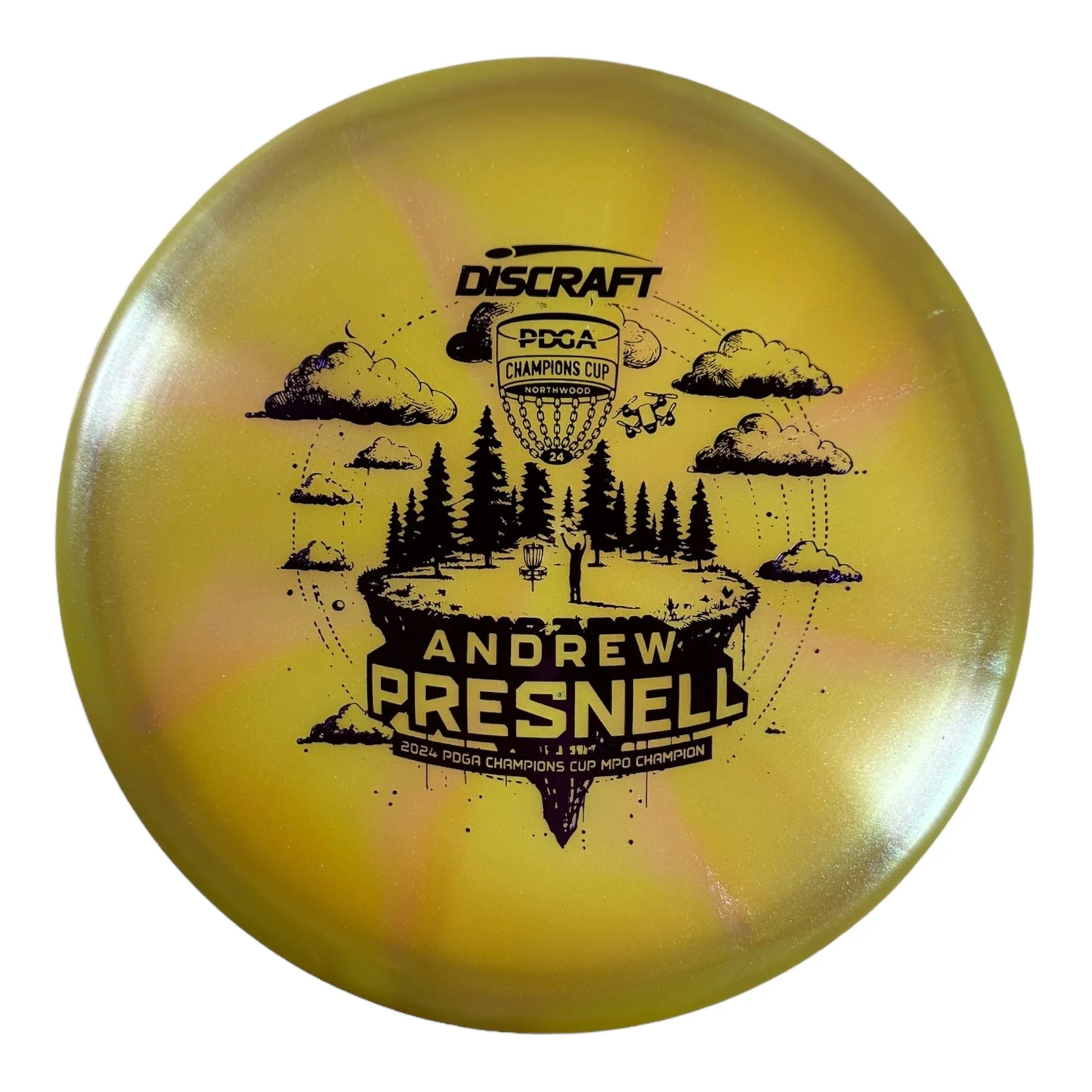 Discraft Drone | Colorshift Z Swirl | Green/Purple 173g (Andrew Presnell) Disc Golf