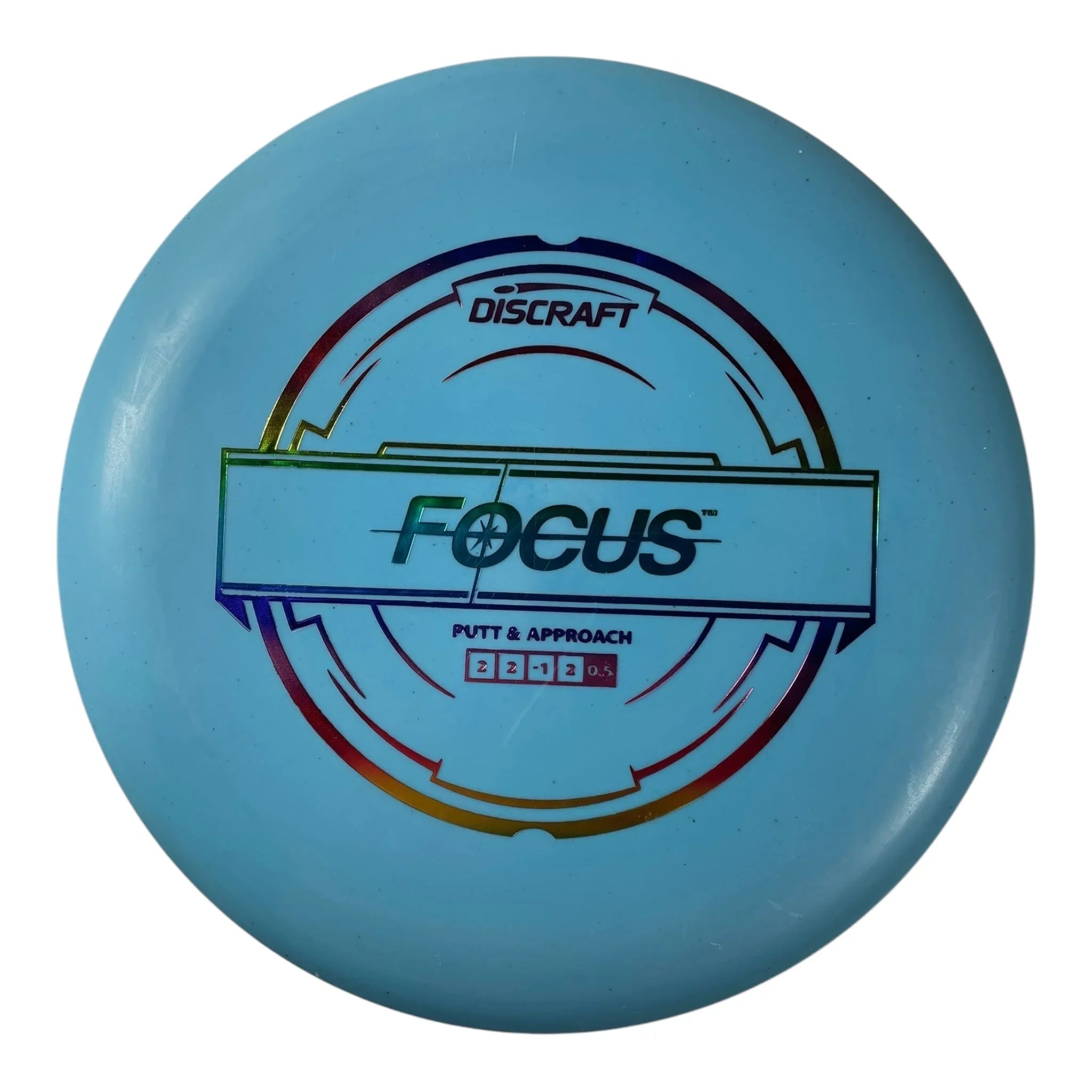 Discraft Focus | Putter Line | Blue/Rainbow 173g Disc Golf