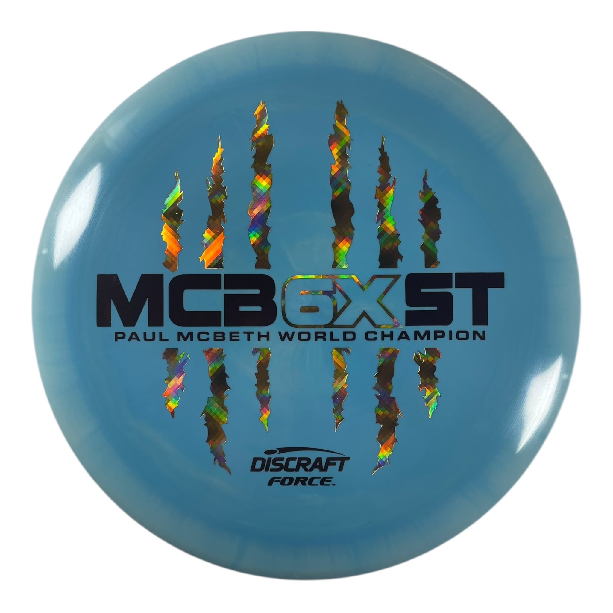 Discraft Force | ESP | Blue/Gold Holo 172g (Paul McBeth 6x Claw) Disc Golf