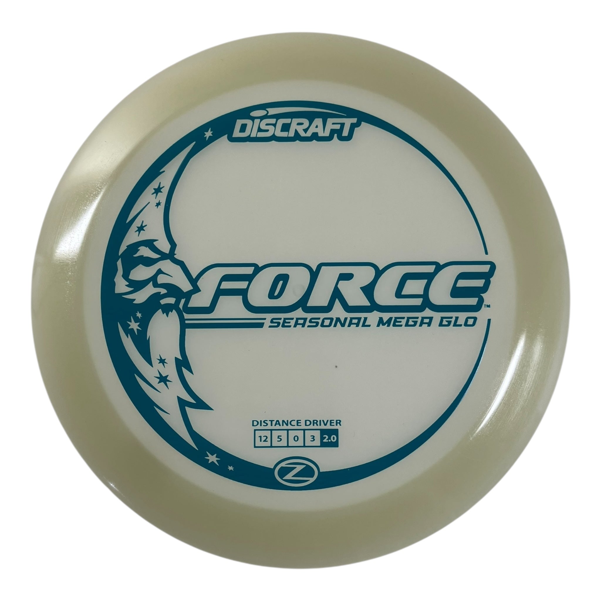 Discraft Force | Mega Glo | Glow/Blue 173g (Seasonal) Disc Golf
