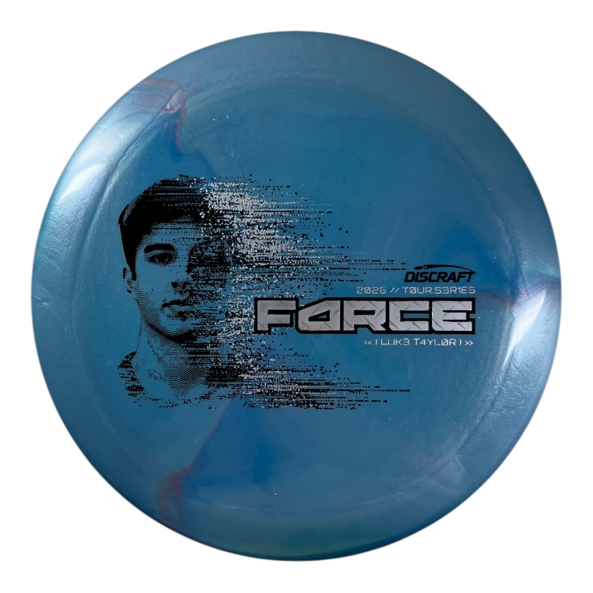 Discraft Force | Titanium Big Z | Blue/Metal 173g (Luke Taylor 2026 Tour Series) Disc Golf
