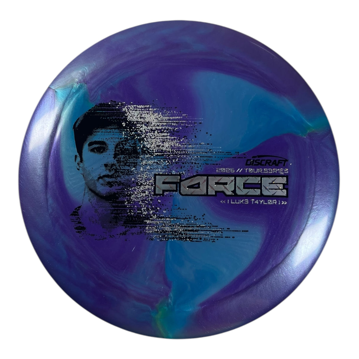 Discraft Force | Titanium Big Z | Purple/Metal 174g (Luke Taylor 2026 Tour Series) Disc Golf