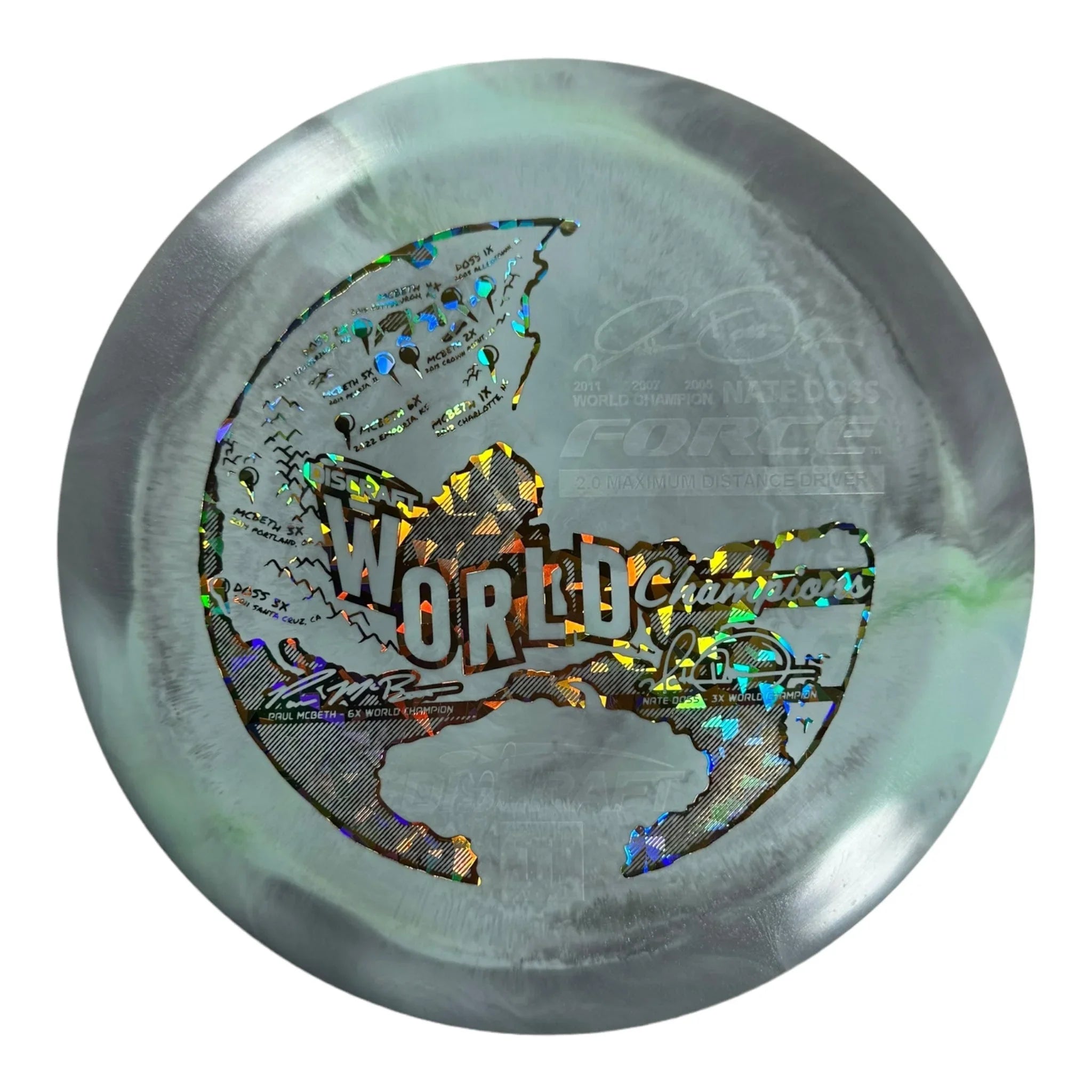 Discraft Force | Titanium | Grey/Bronze 173g (World Champions) Disc Golf