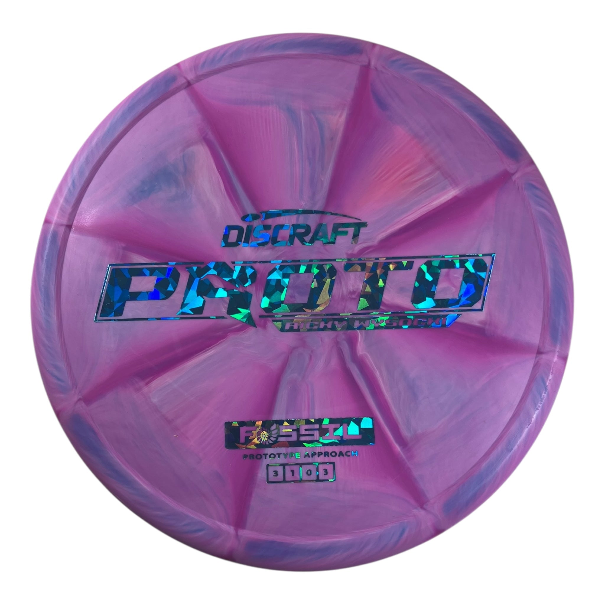 Discraft Fossil | Prototype Putter Blend | Purple/Blue Ice 173g (Ricky Wysocki) Disc Golf