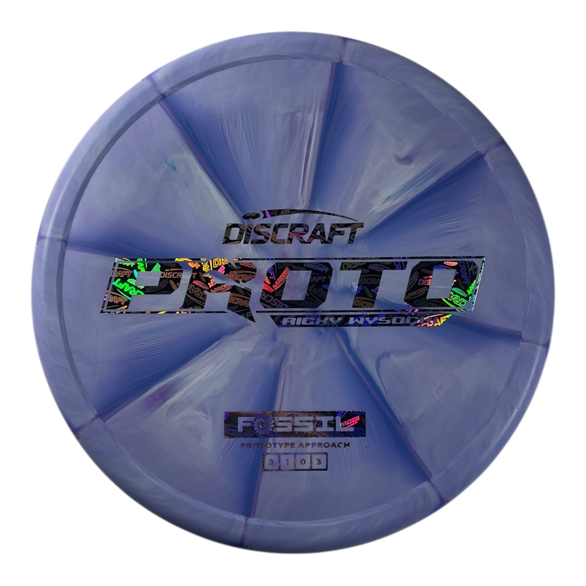 Discraft Fossil | Prototype Putter Blend | Purple/Discraft Logo 174g (Ricky Wysocki) Disc Golf