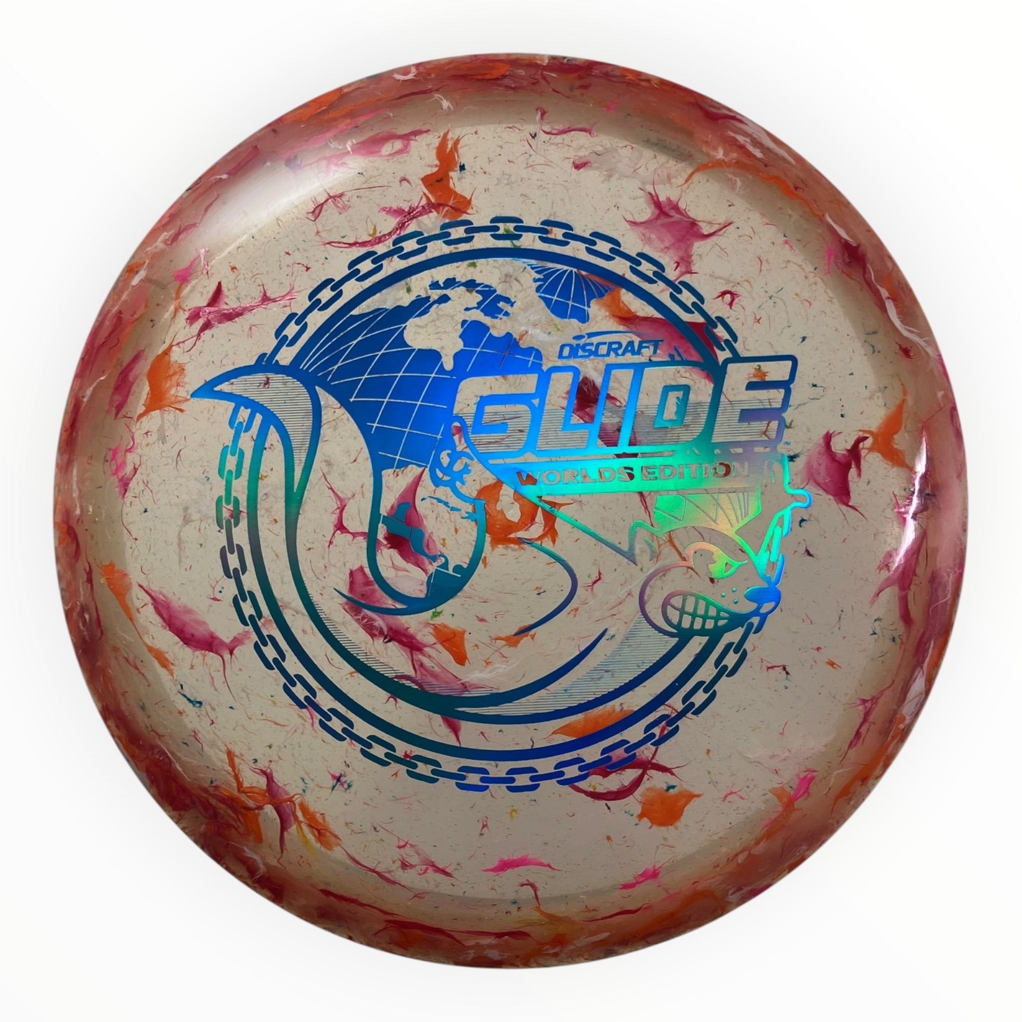 Discraft Glide | Jawbreaker Z FLX | Pink/Blue 175g (Around the World) Disc Golf