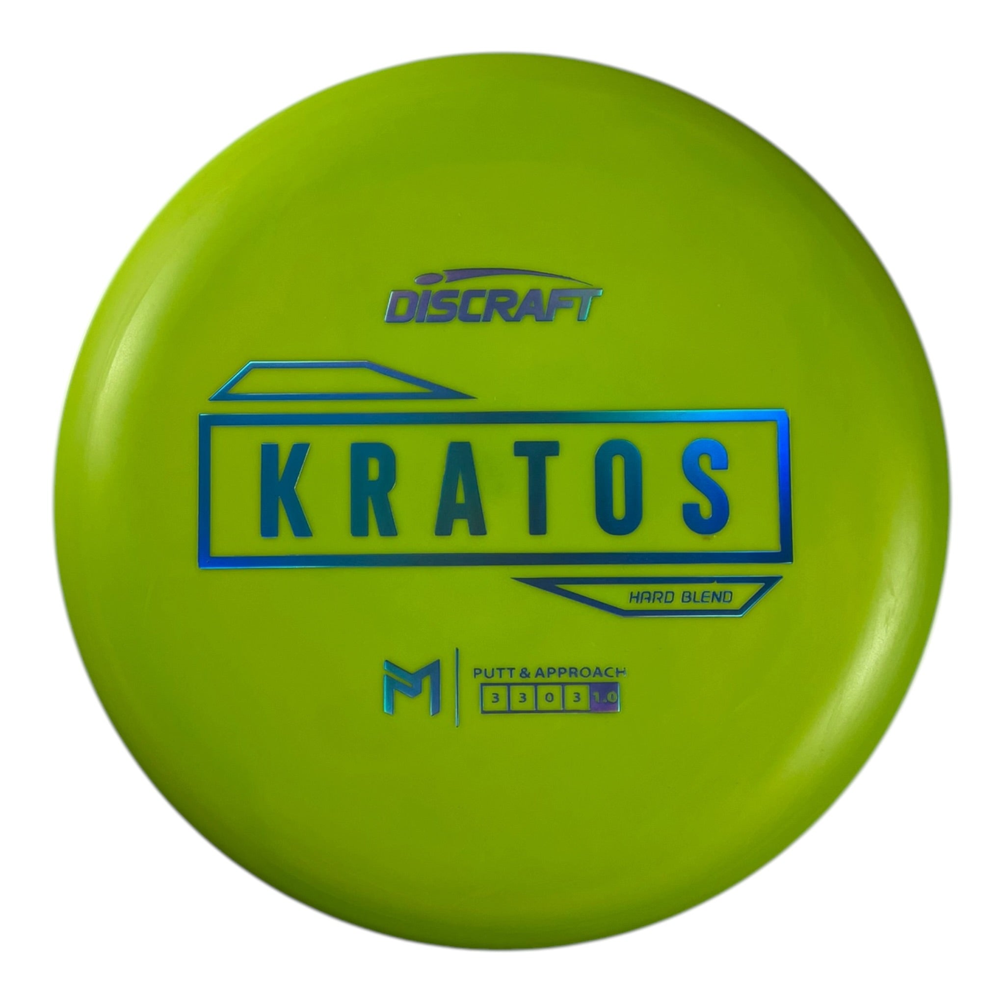 Discraft Kratos | Putter Line Hard | Green/Blue Holo 172g Disc Golf