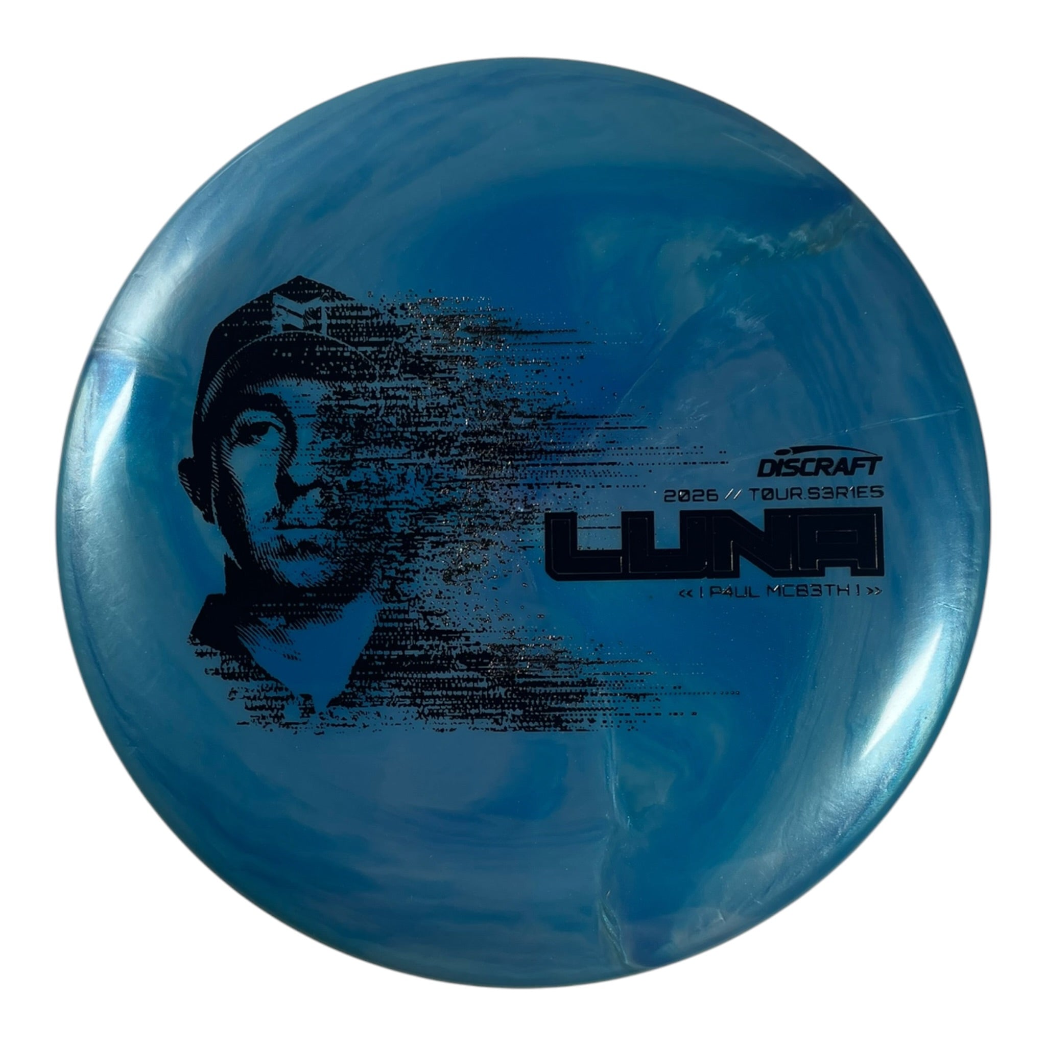 Discraft Luna | Titanium Big Z | Blue/Silver 173g (Paul McBeth 2026 Tour Series) Disc Golf