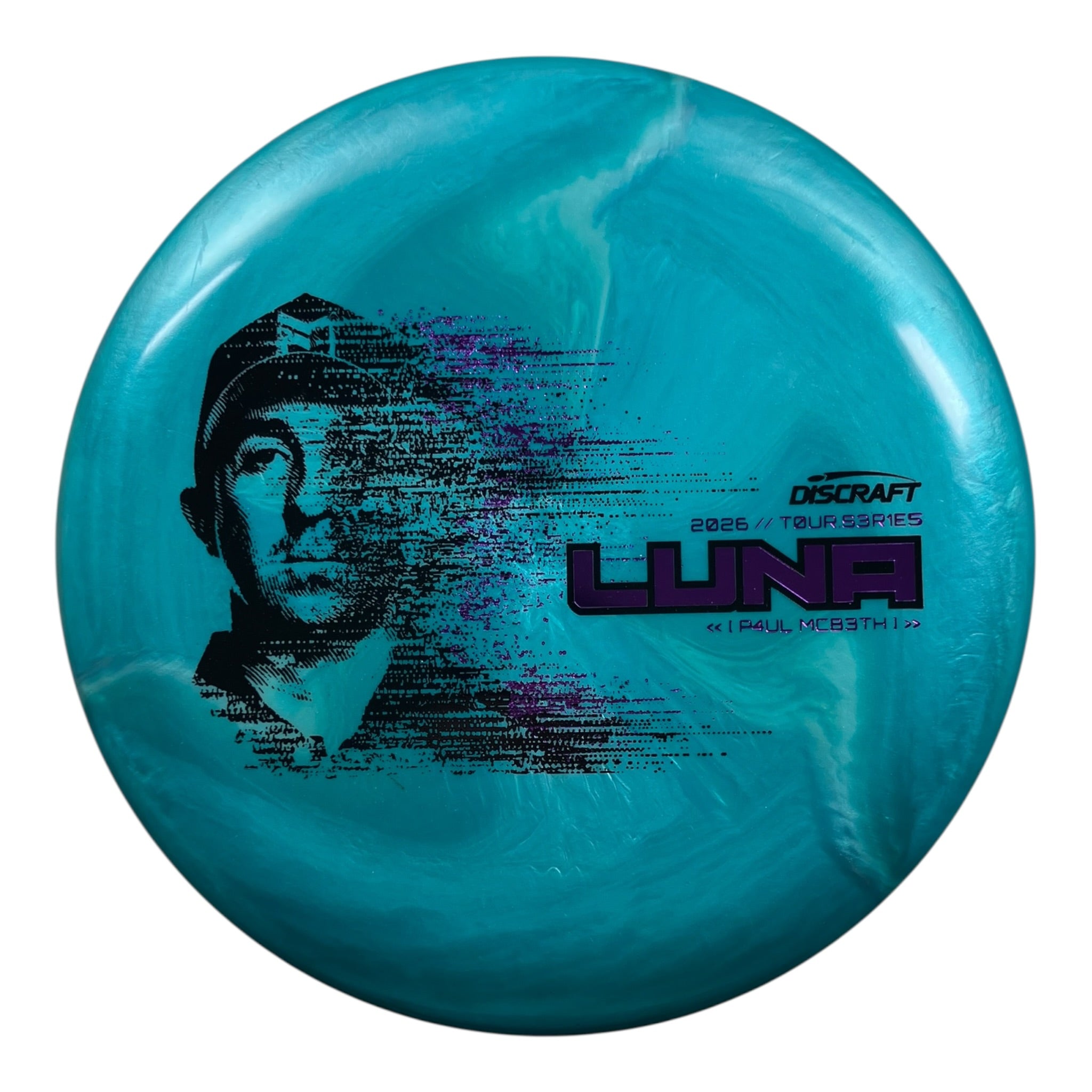 Discraft Luna | Titanium Big Z | Teal/Purple 173g (Paul McBeth 2026 Tour Series) Disc Golf