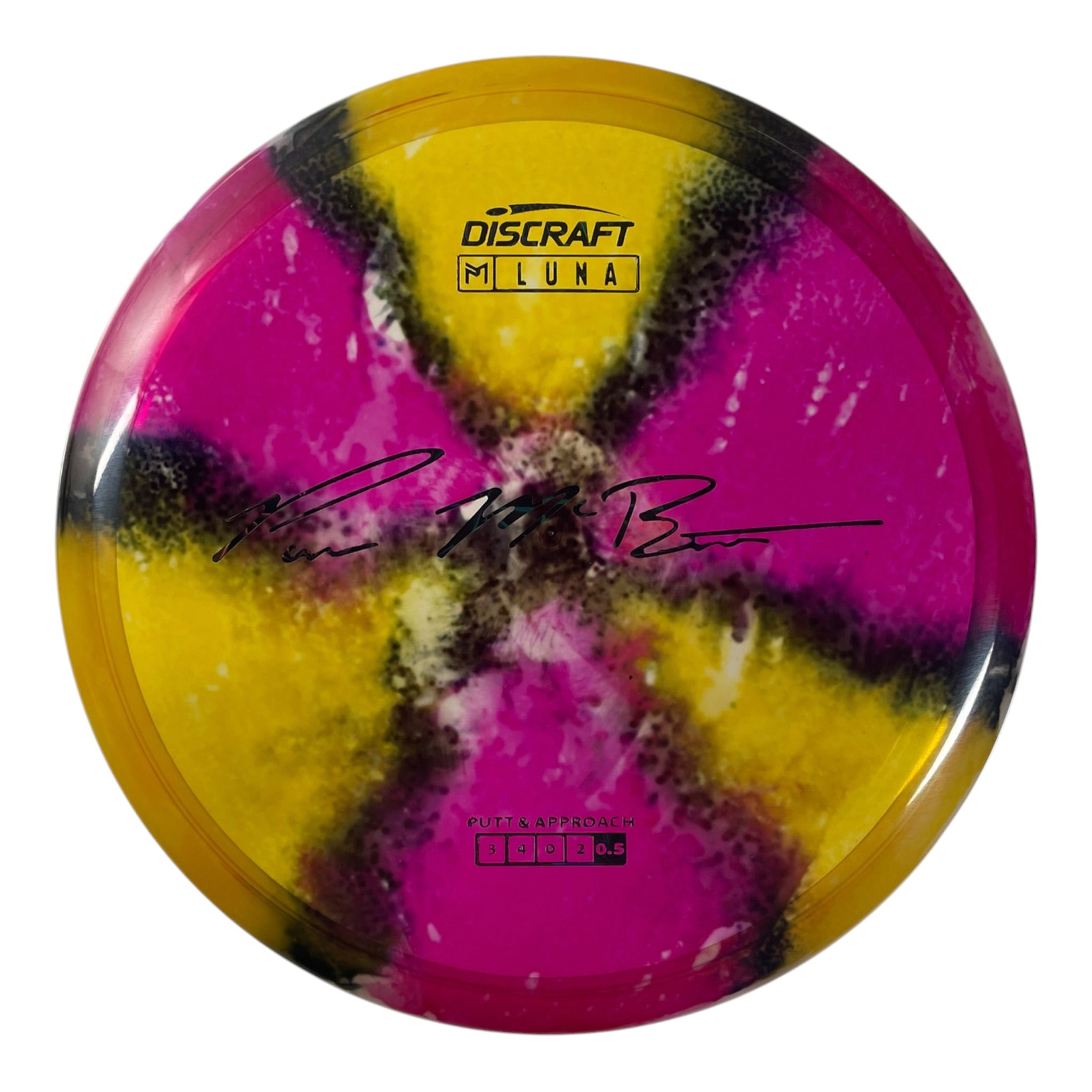 Discraft Luna | Z Line Fly Dye | Pink/Black Holo 172g (Paul McBeth) Disc Golf