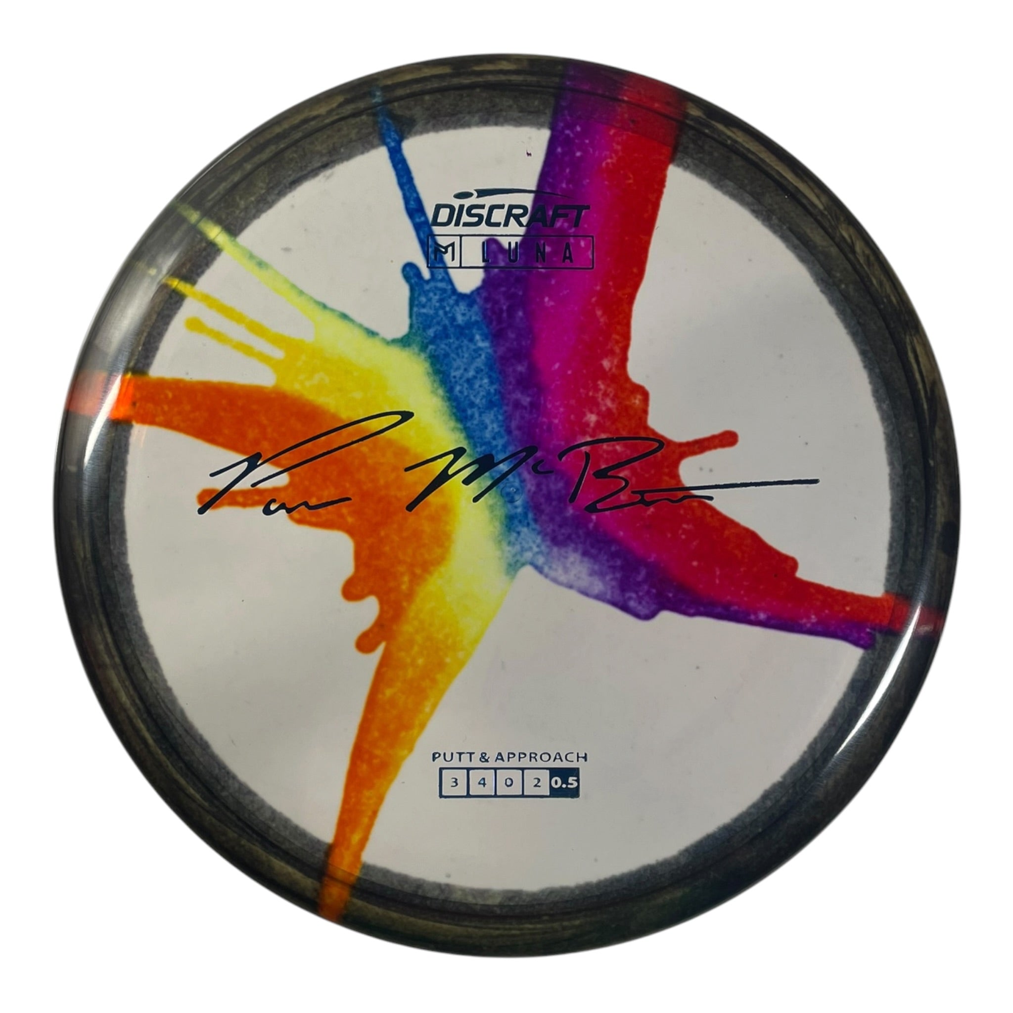 Discraft Luna | Z Line Fly Dye | Rainbow/Blue 174g (Paul McBeth) Disc Golf