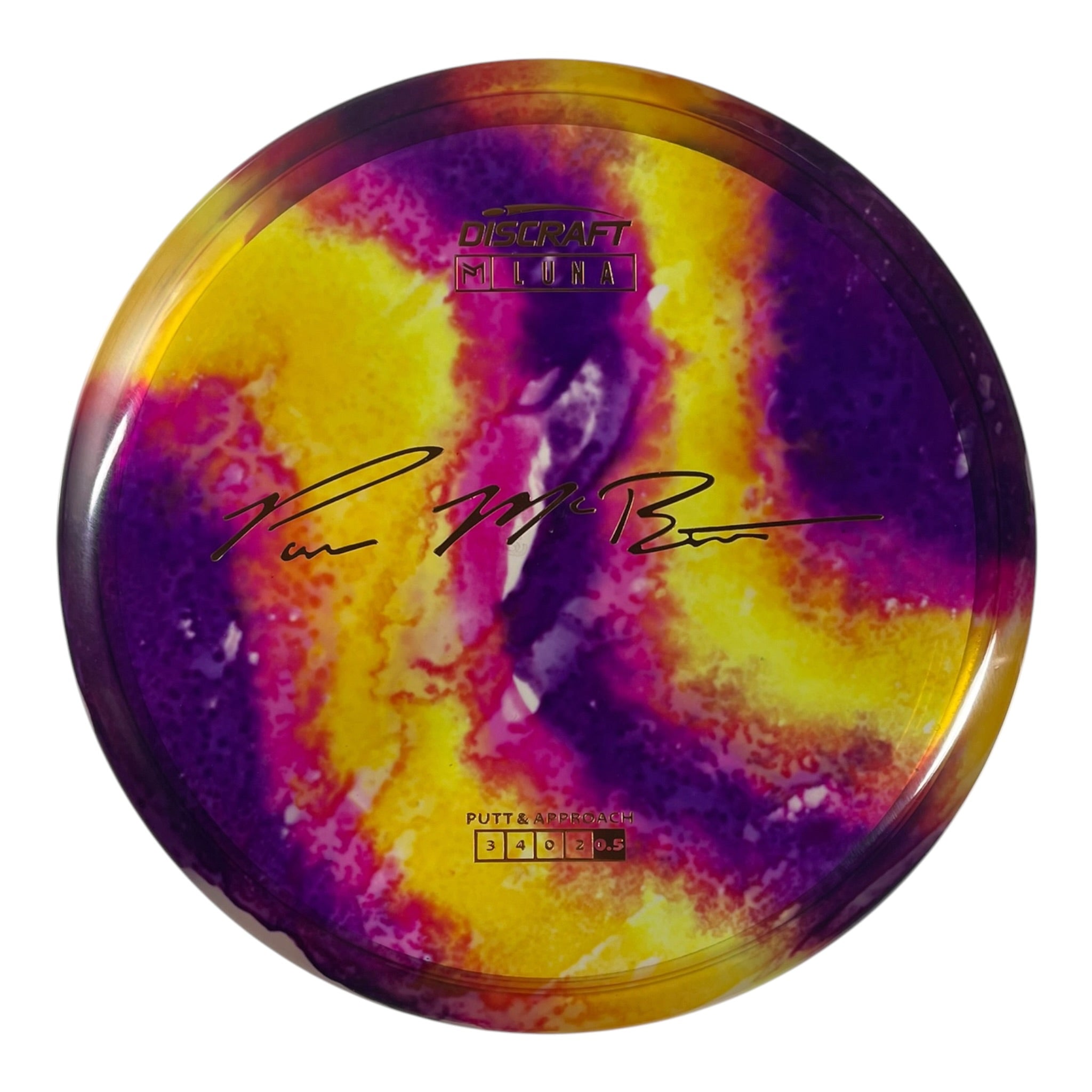 Discraft Luna | Z Line Fly Dye | Sunset/Bronze 172g (Paul McBeth) Disc Golf