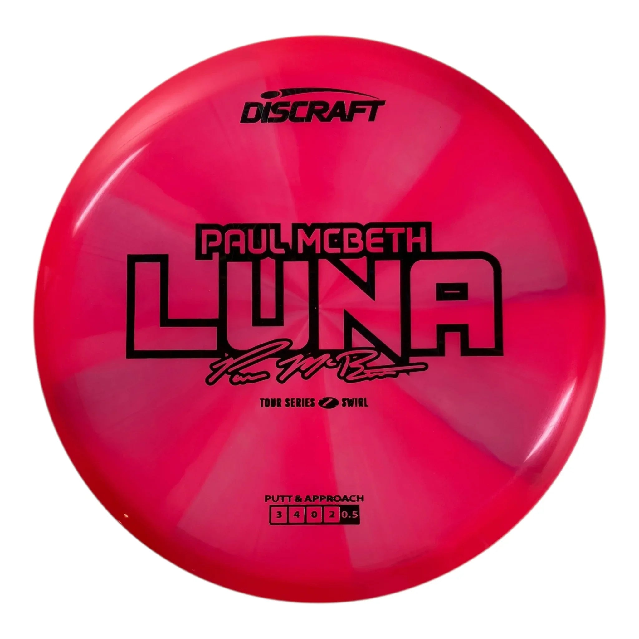 Discraft Luna | Z Swirl | Pink/Black 172g (Paul McBeth 2025 Tour Series) Disc Golf