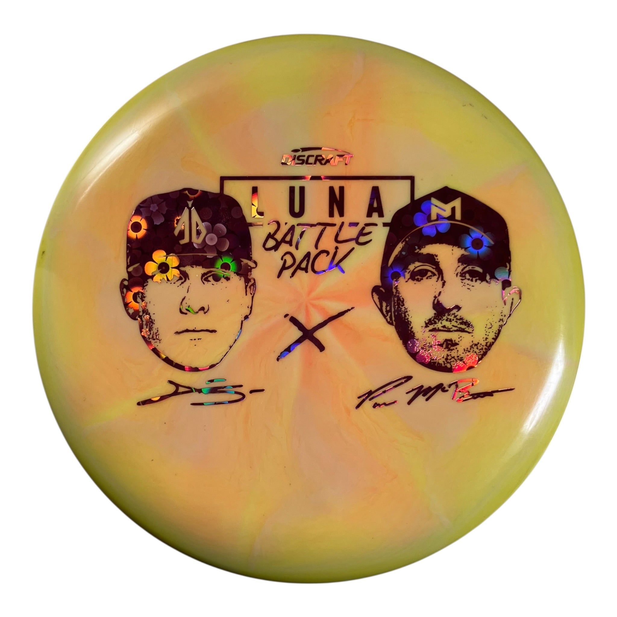 Discraft Luna - Used Excellent | ESP | Yellow/Flowers 174g (Battle Pack) Disc Golf