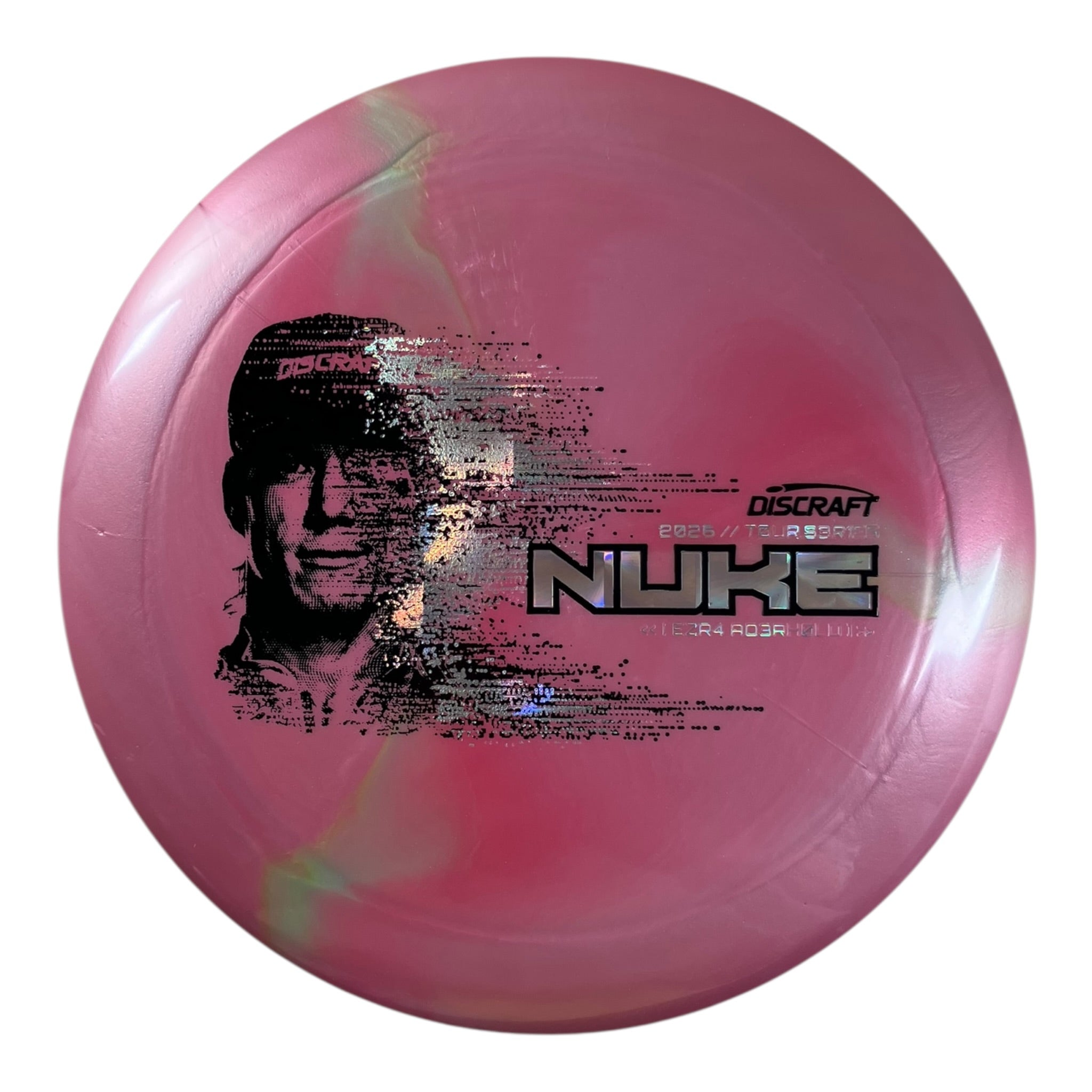 Discraft Nuke | Titanium Big Z | Pink/Holo 174g (Ezra Aderhold 2026 Tour Series) Disc Golf