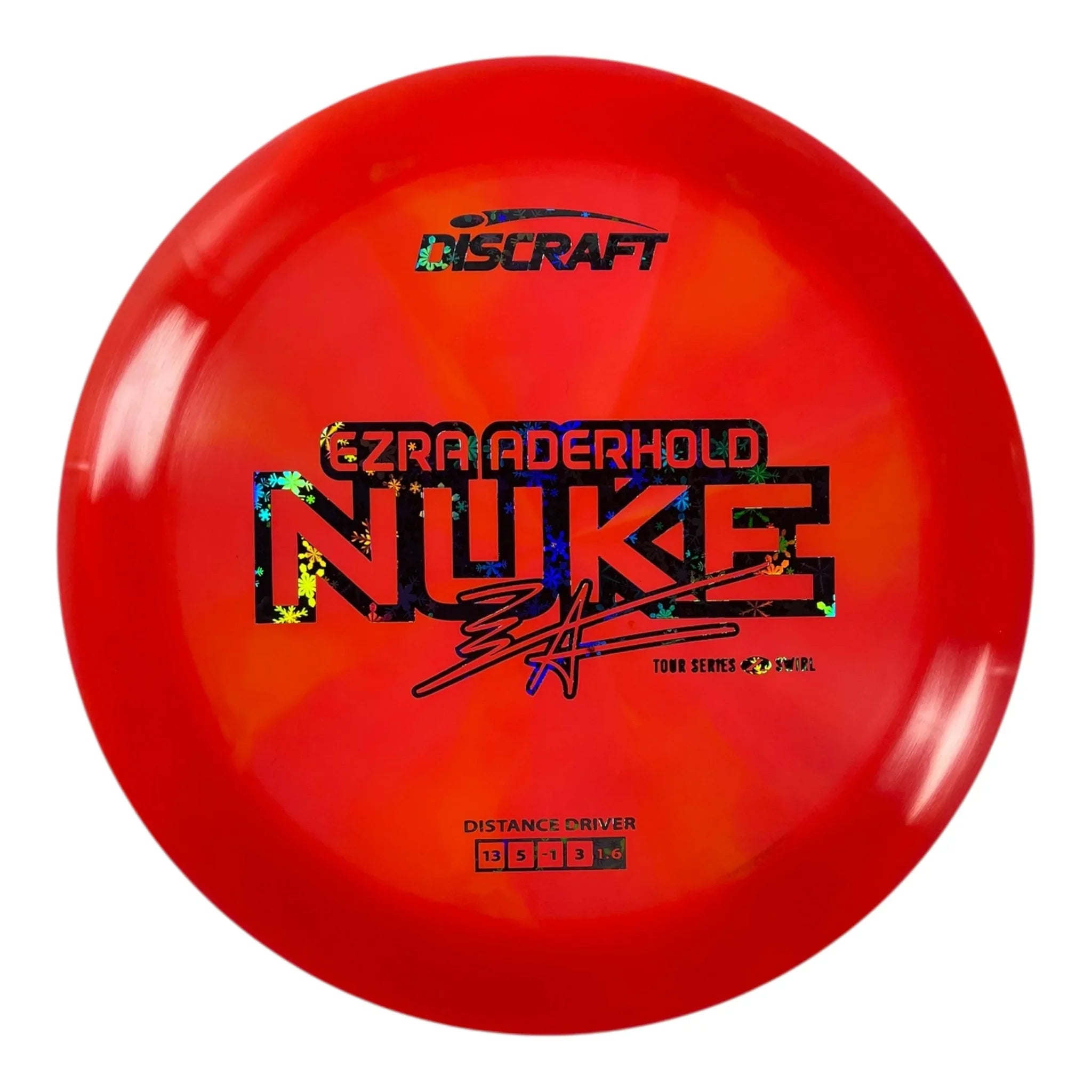 Discraft Nuke | Z Swirl | Red/Snowflakes 174g (Ezra Aderhold 2025 Tour Series) Disc Golf