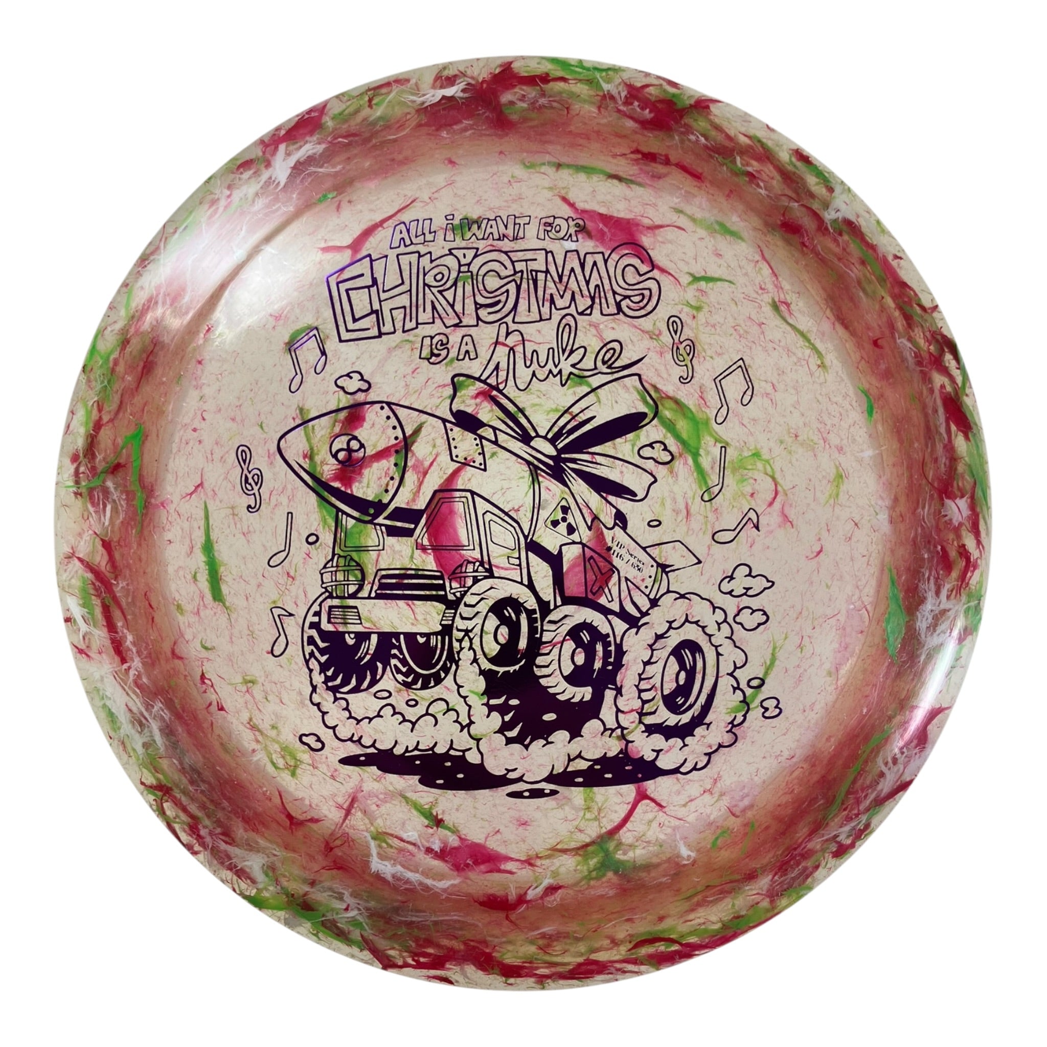 Discraft Nuke - Used Like New | Jawbreaker Z FLX | Multi/Purple 173g (Christmas) Disc Golf