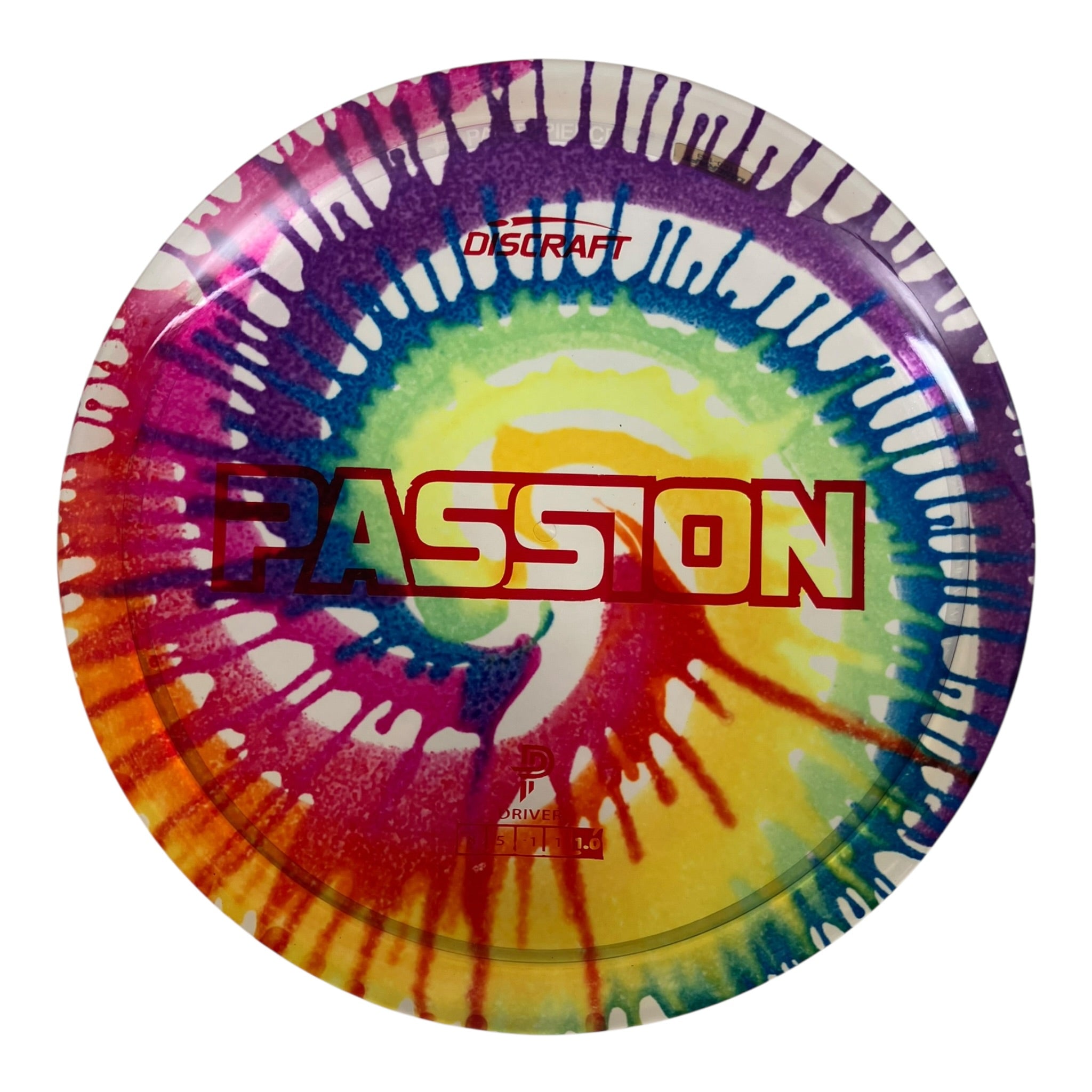 Discraft Passion | Z Line Fly Dye | Clear/Rainbow/Red 161g (Paige Pierce) Disc Golf