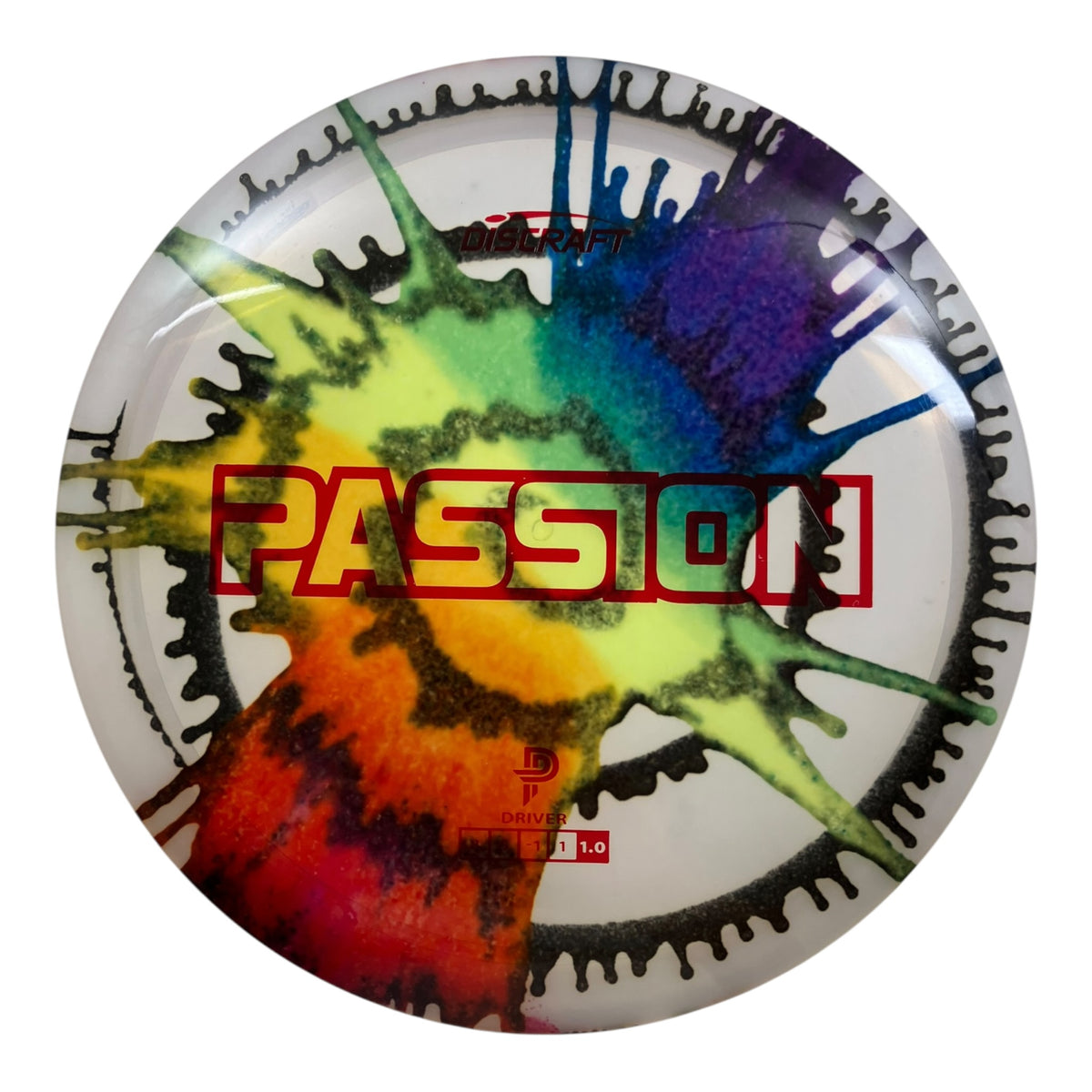 Discraft Passion | Z Line Fly Dye | White/Multi/Red 166g (Paige Pierce) Disc Golf