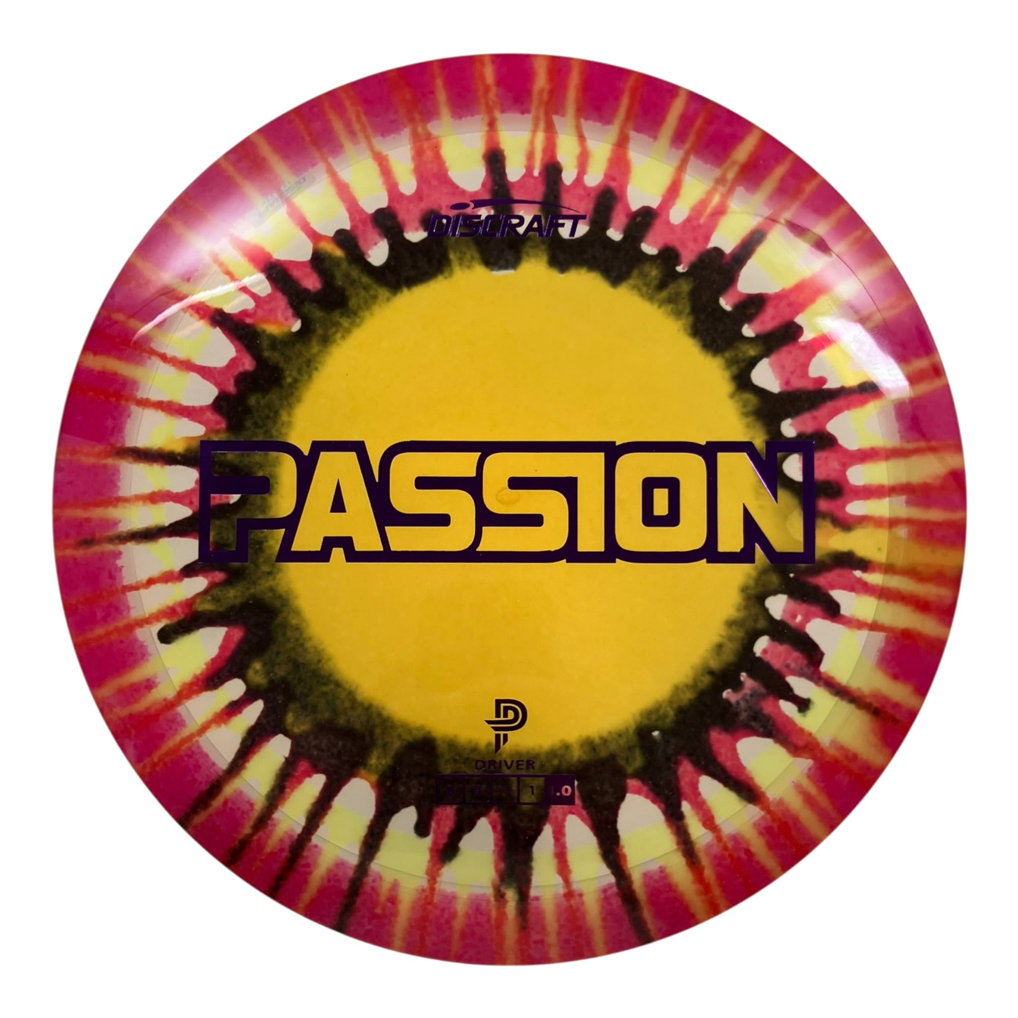Discraft Passion | Z Line Fly Dye | Yellow/Pink/Purple 175g (Paige Pierce) Disc Golf