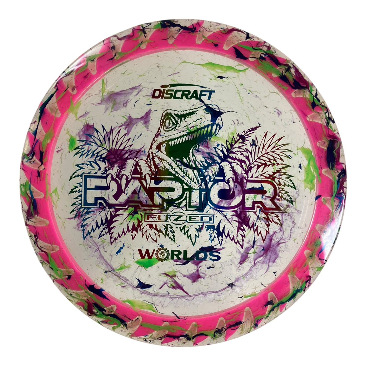Discraft Raptor | Jawbreaker Z FuZed | Pink/Rainbow 174g (2026 Worlds) Disc Golf
