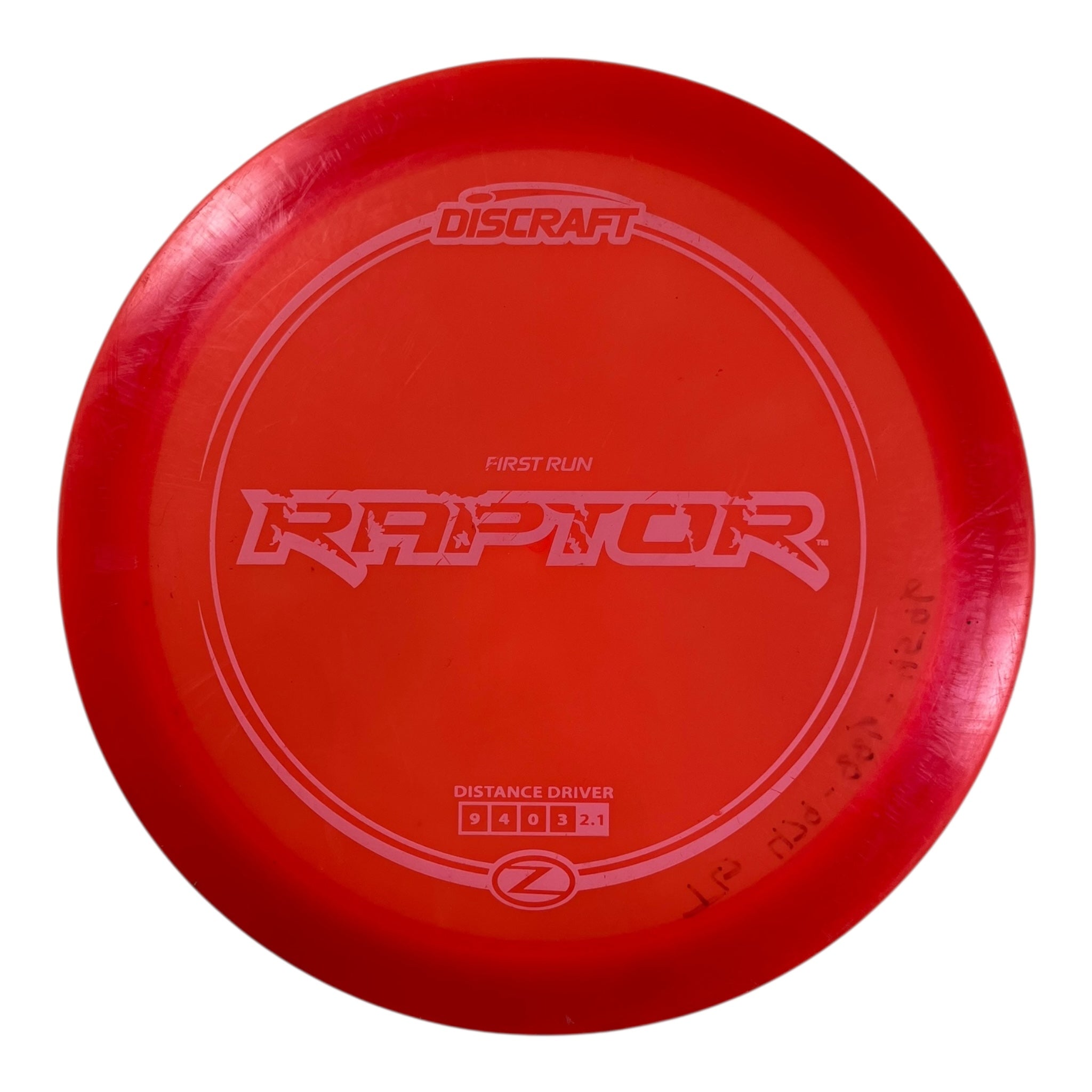 Discraft Raptor - Used Good | Z Line | Red/Pink 170g (First Run) Disc Golf