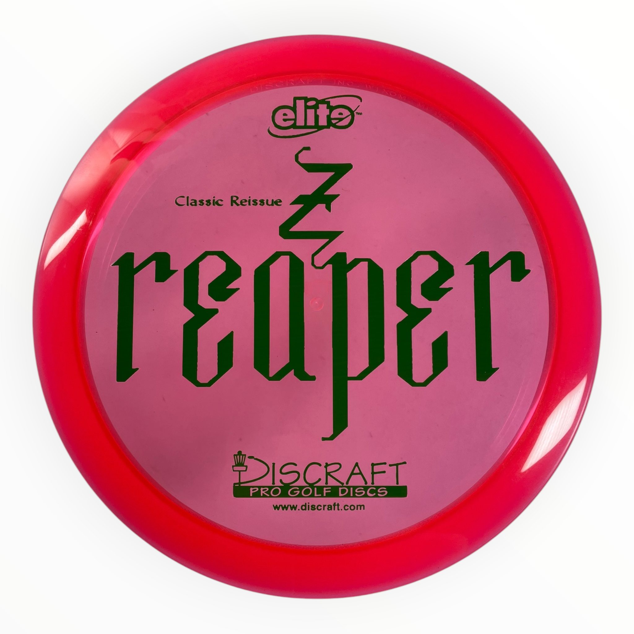 Discraft Reaper | Z Line | Pink/Green 177g (Classic Reissue) Disc Golf