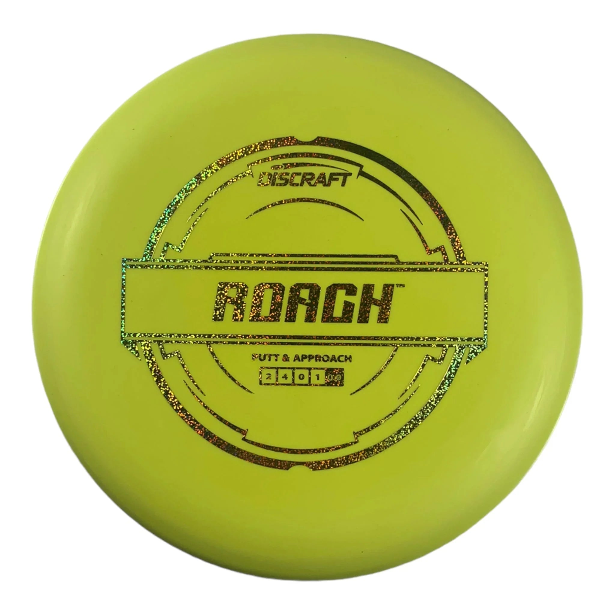 Discraft Roach | Putter Line | Yellow/Gold Holo 174g Disc Golf